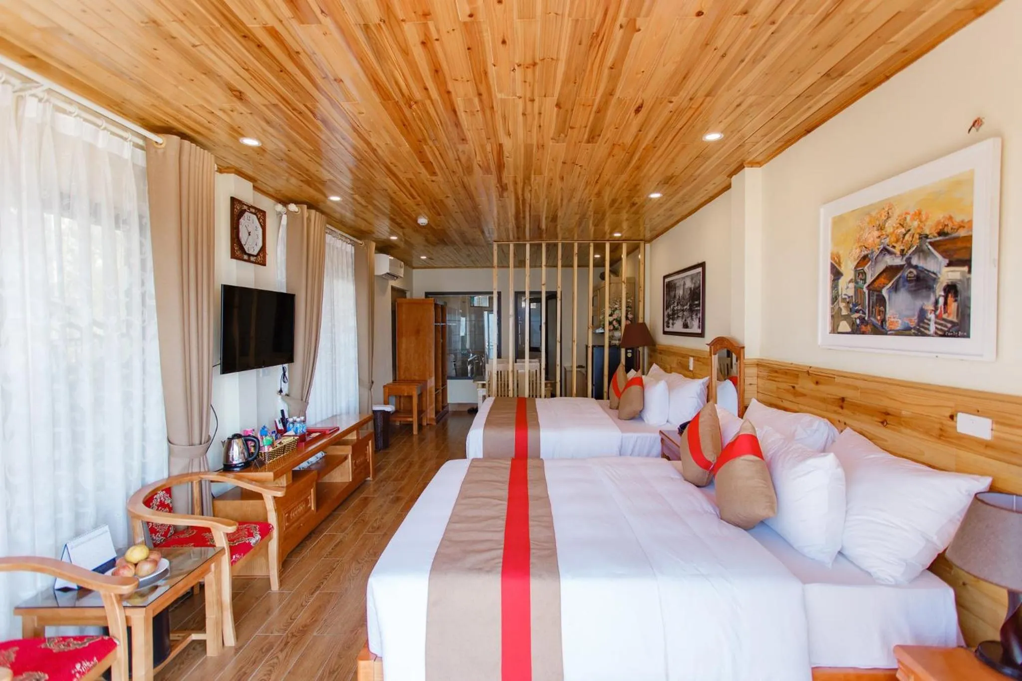 Living room, Bed in SaPa Retreat Condotel