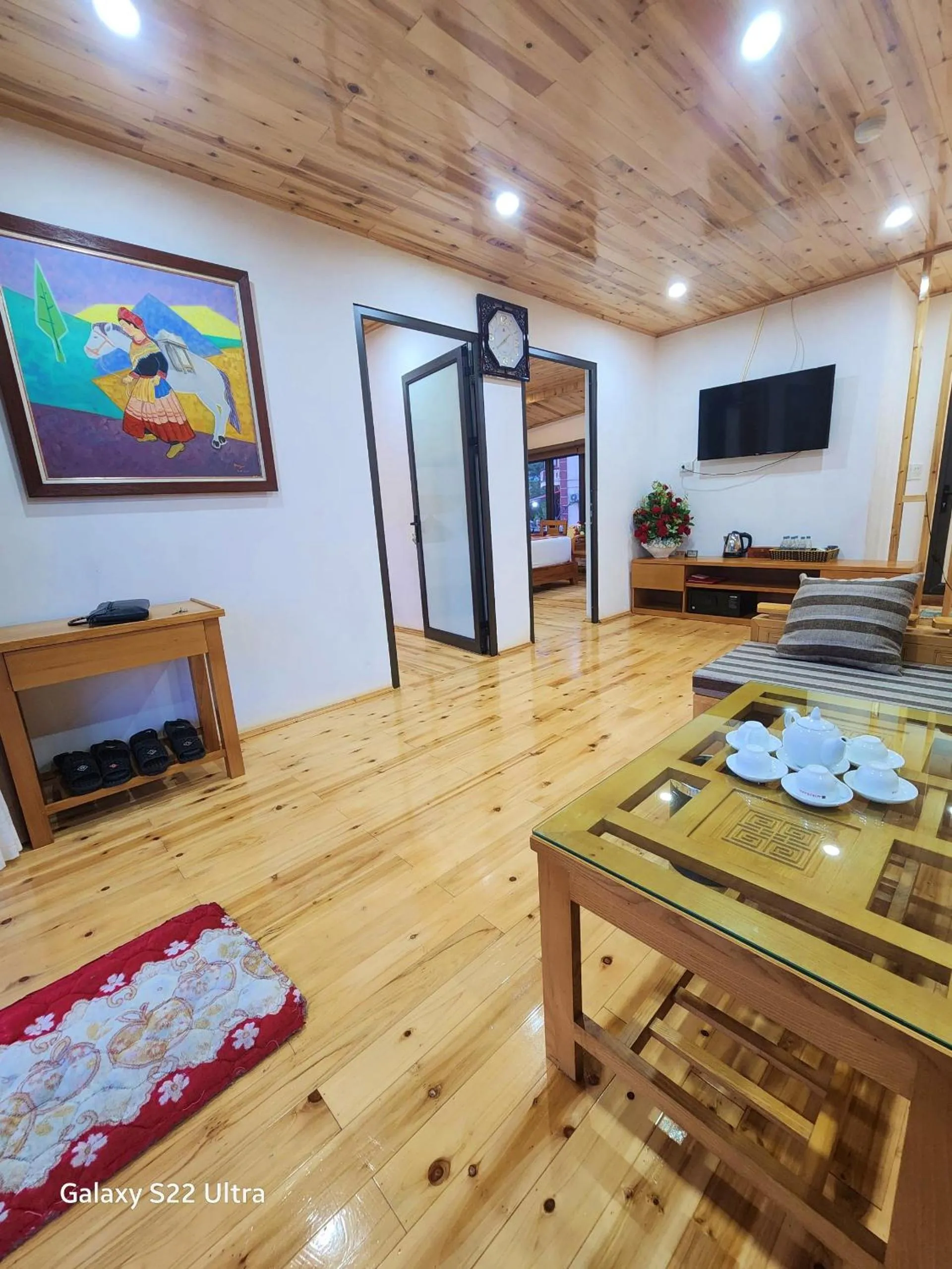 Seating area in SaPa Retreat Condotel