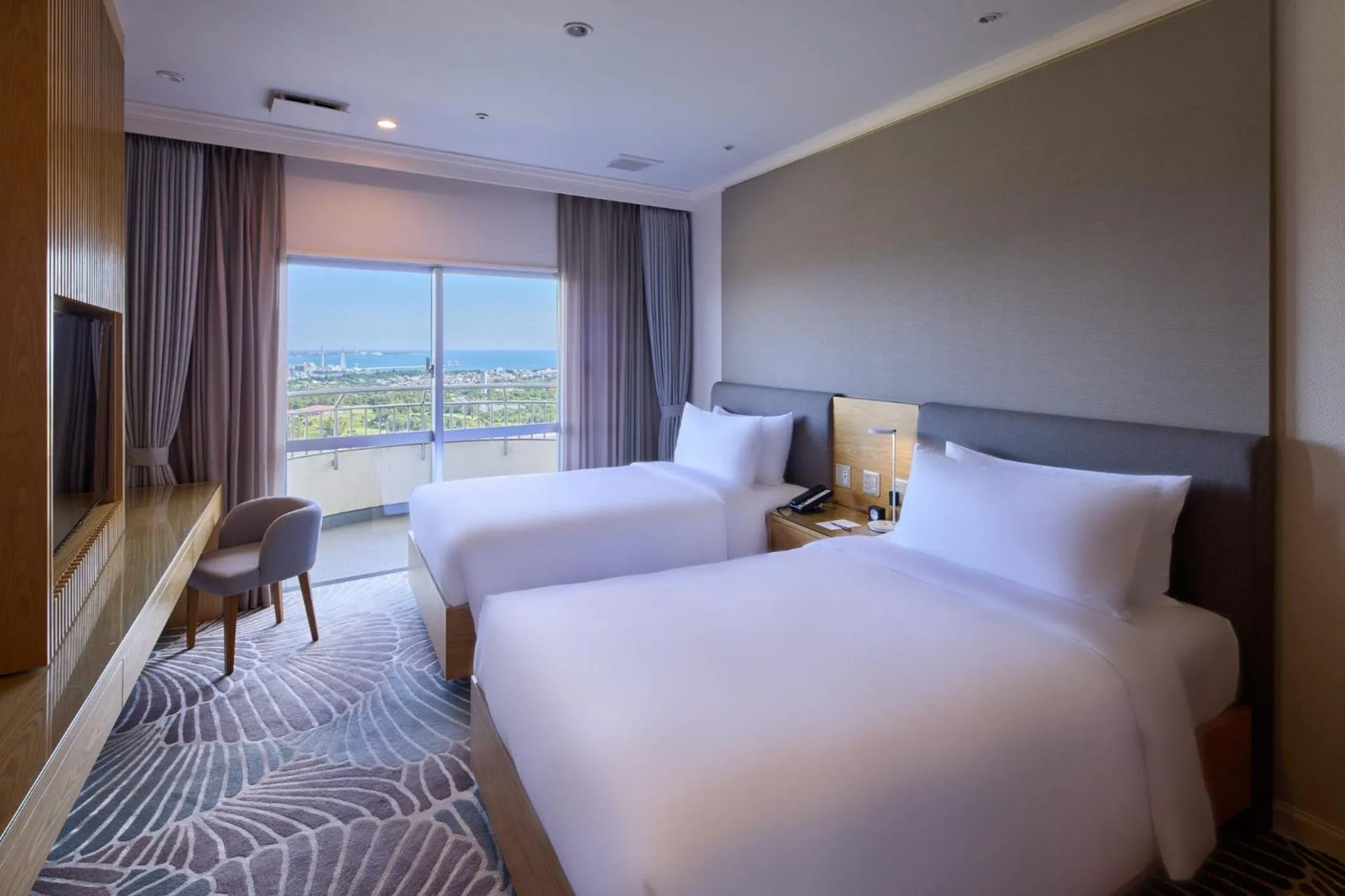 Photo of the whole room, Bed in ANA Crowne Plaza Resort Okinawa Uruma Hills By IHG