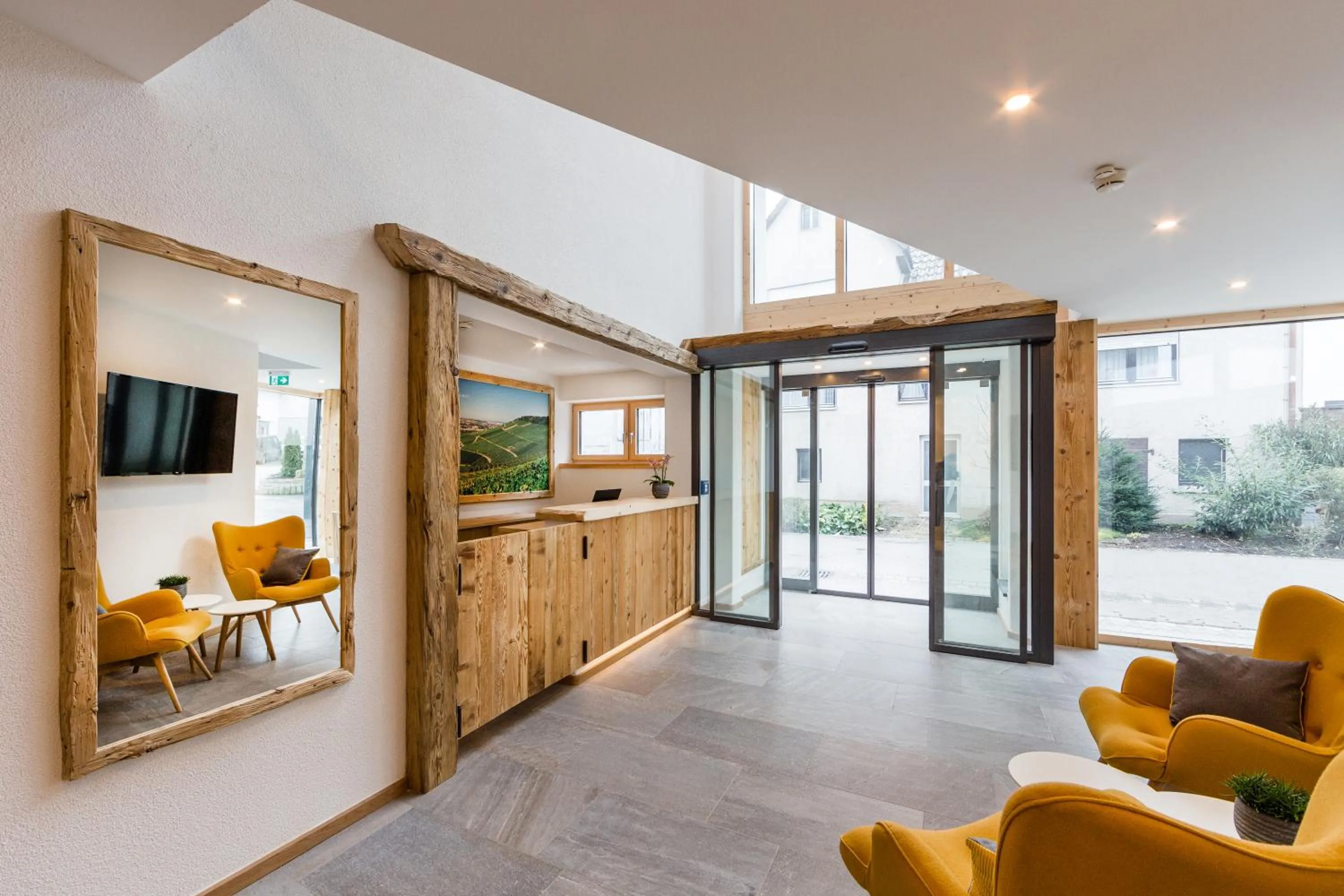 Lobby or reception in Gästehaus Sonnenwirth