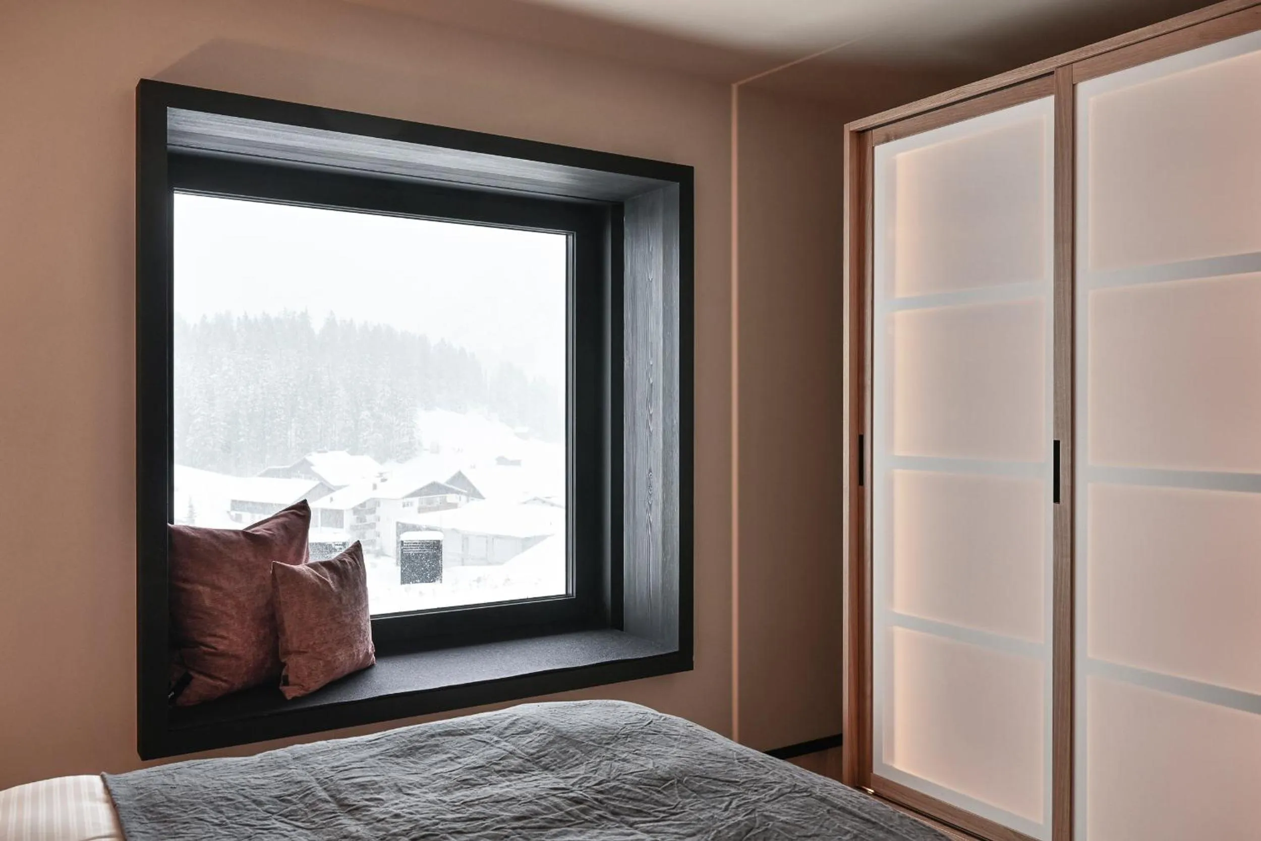 View (from property/room), Bed in Warth52-W52 Apartments