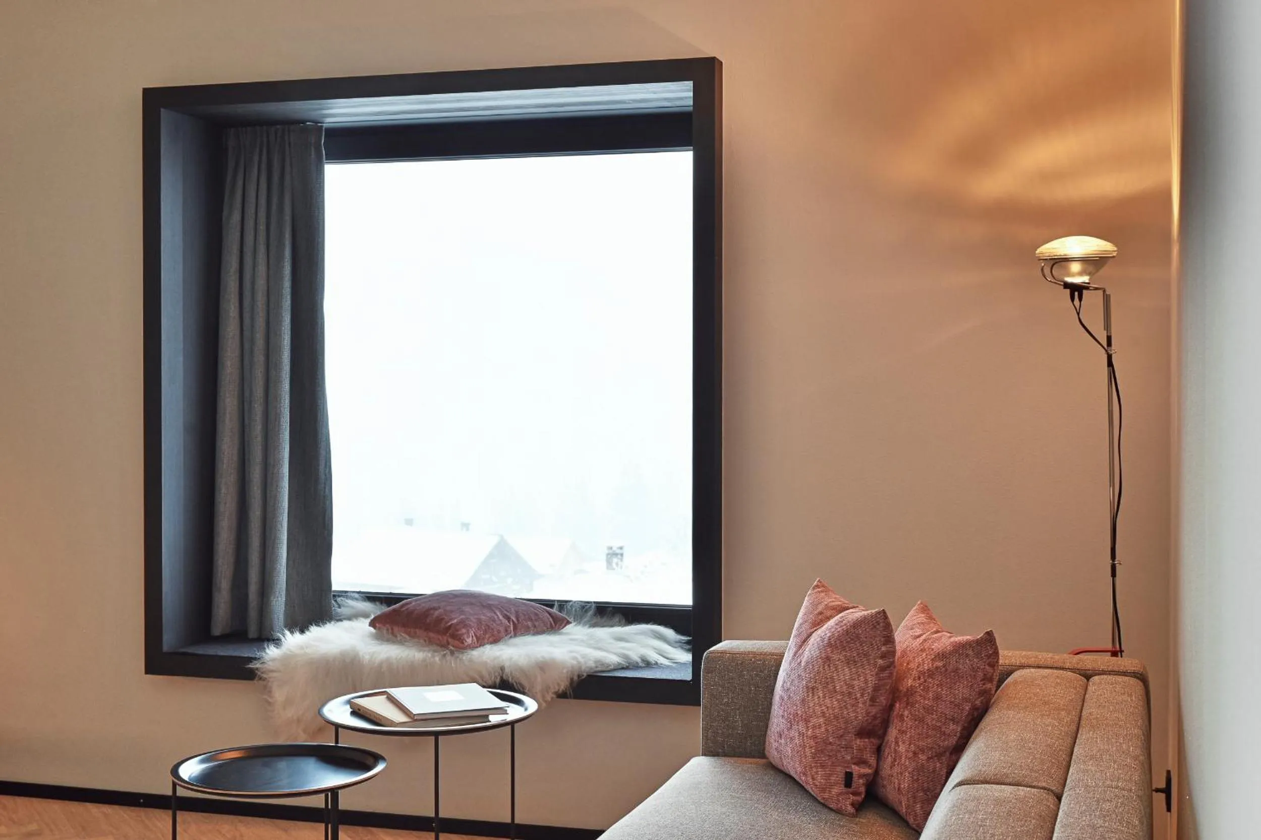 Living room in Warth52-W52 Apartments