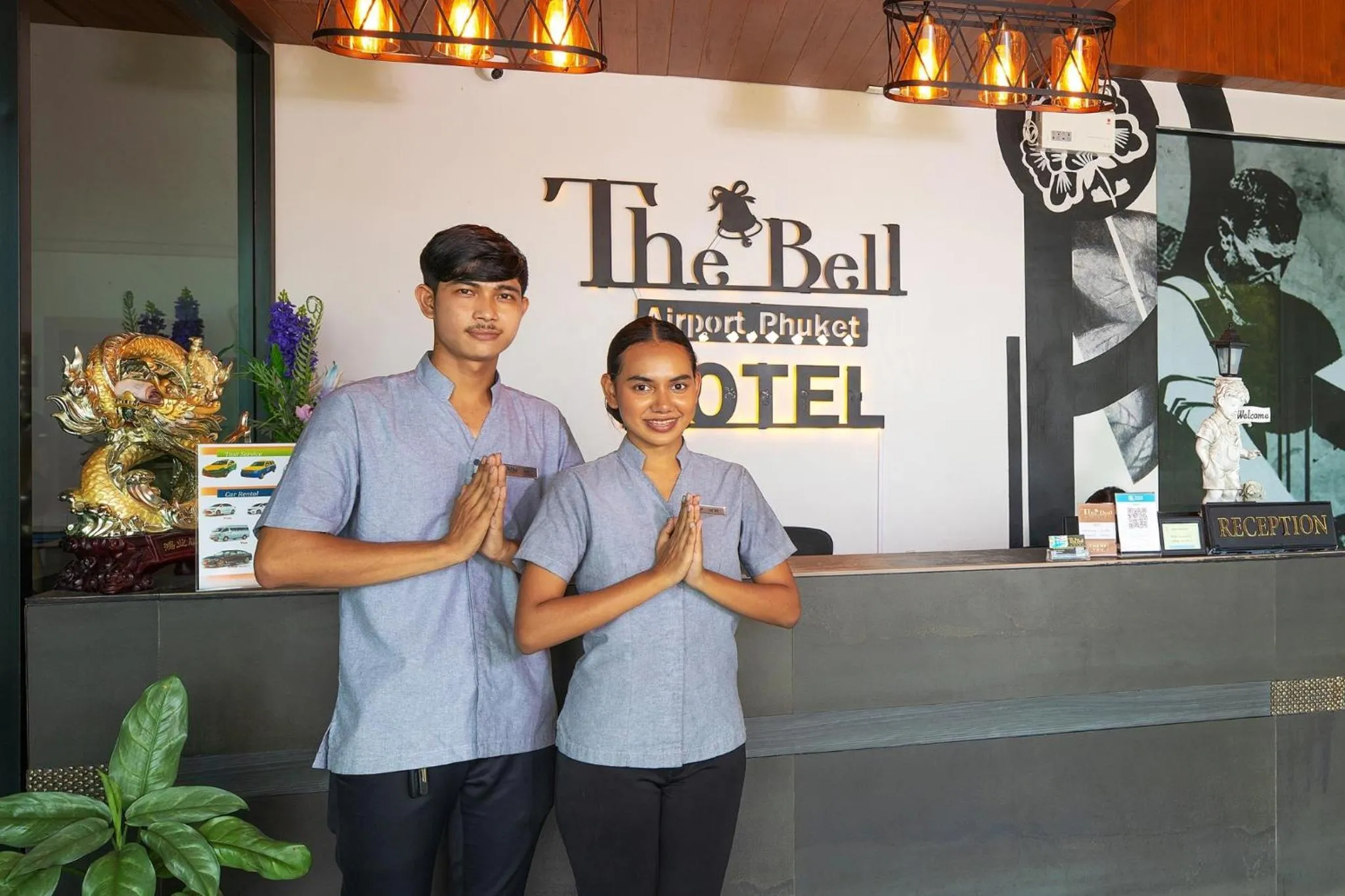Lobby or reception in The Bell Airport Phuket Hotel - SHA Extra Plus