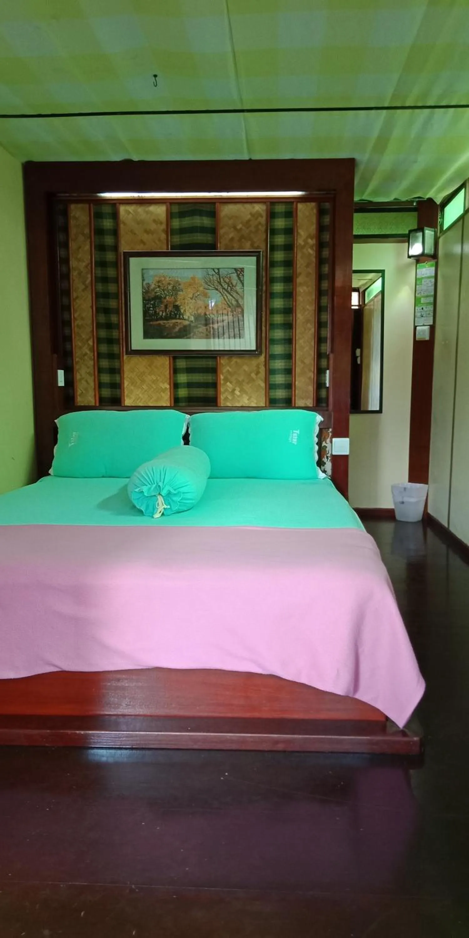 Bed in T Star Cottage Langkawi