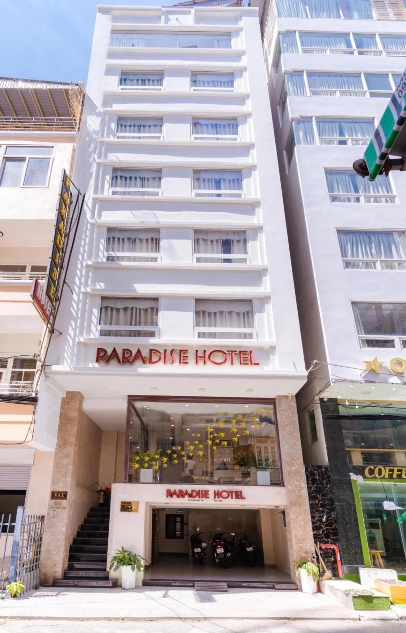 Property building in Paradise Hotel