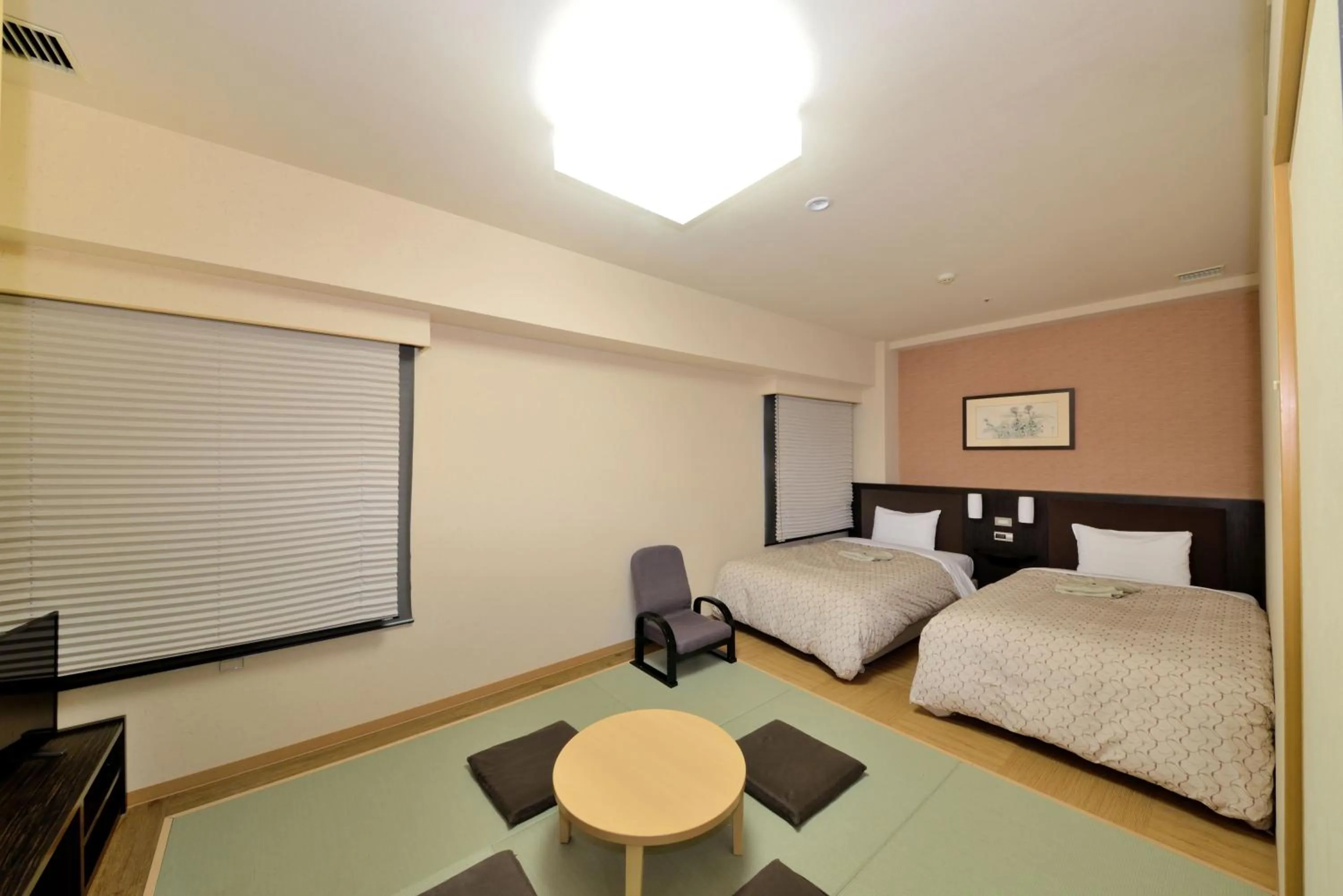 Photo of the whole room, Bed in Toyama Manten Hotel