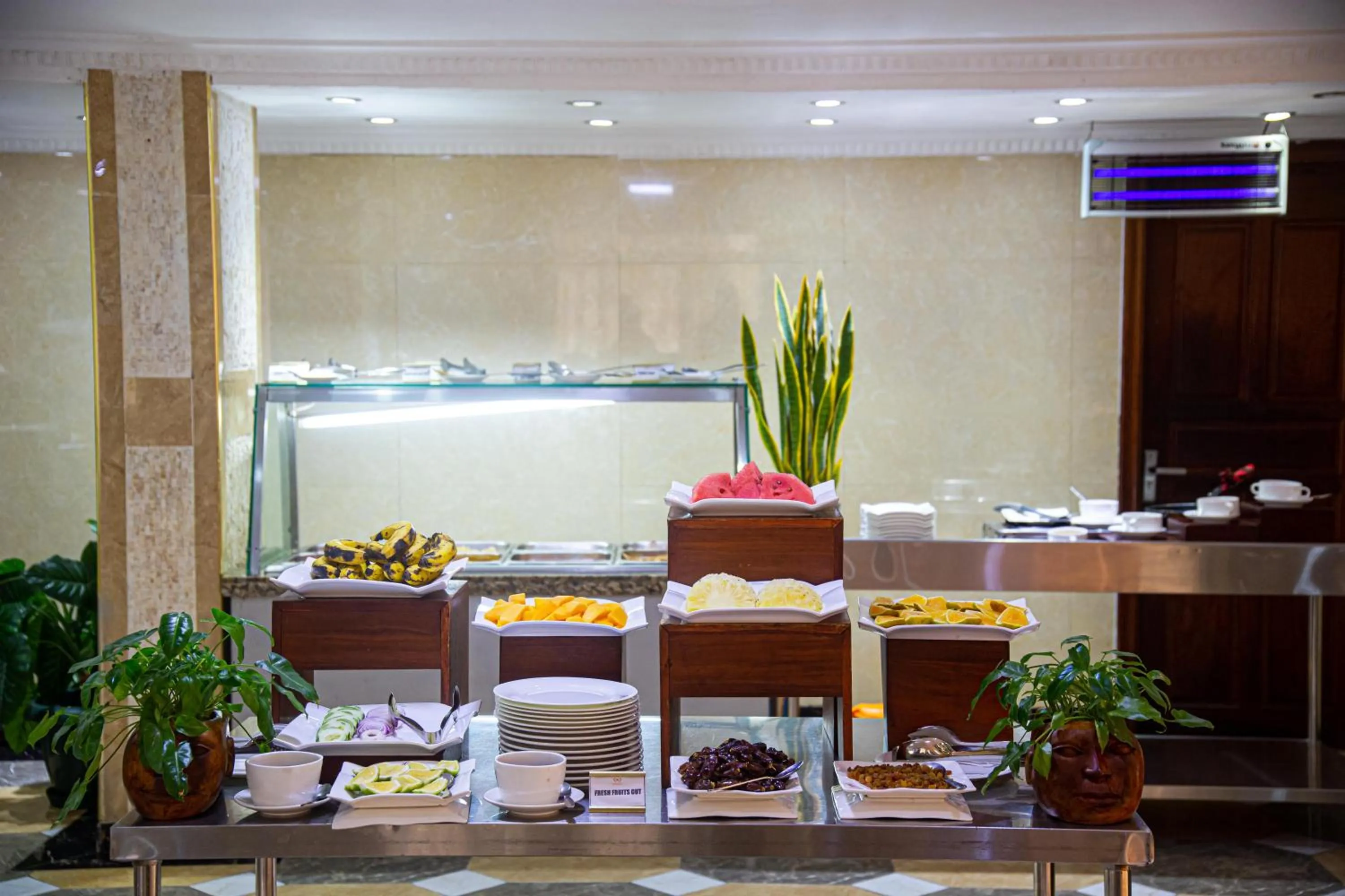 Buffet breakfast in Tiffany Diamond Hotels Ltd - Indira Gandhi street