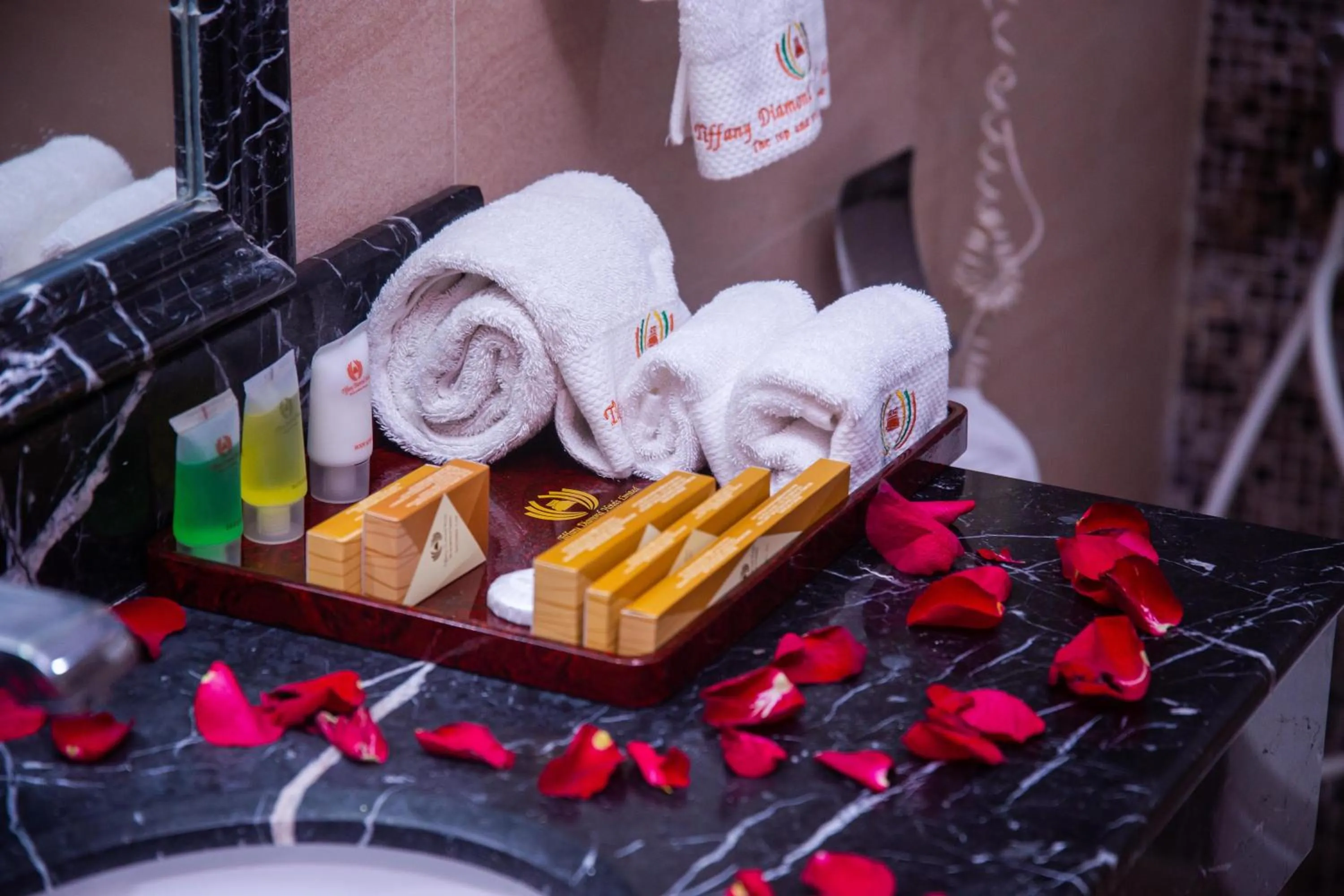 towels in Tiffany Diamond Hotels Ltd - Indira Gandhi street