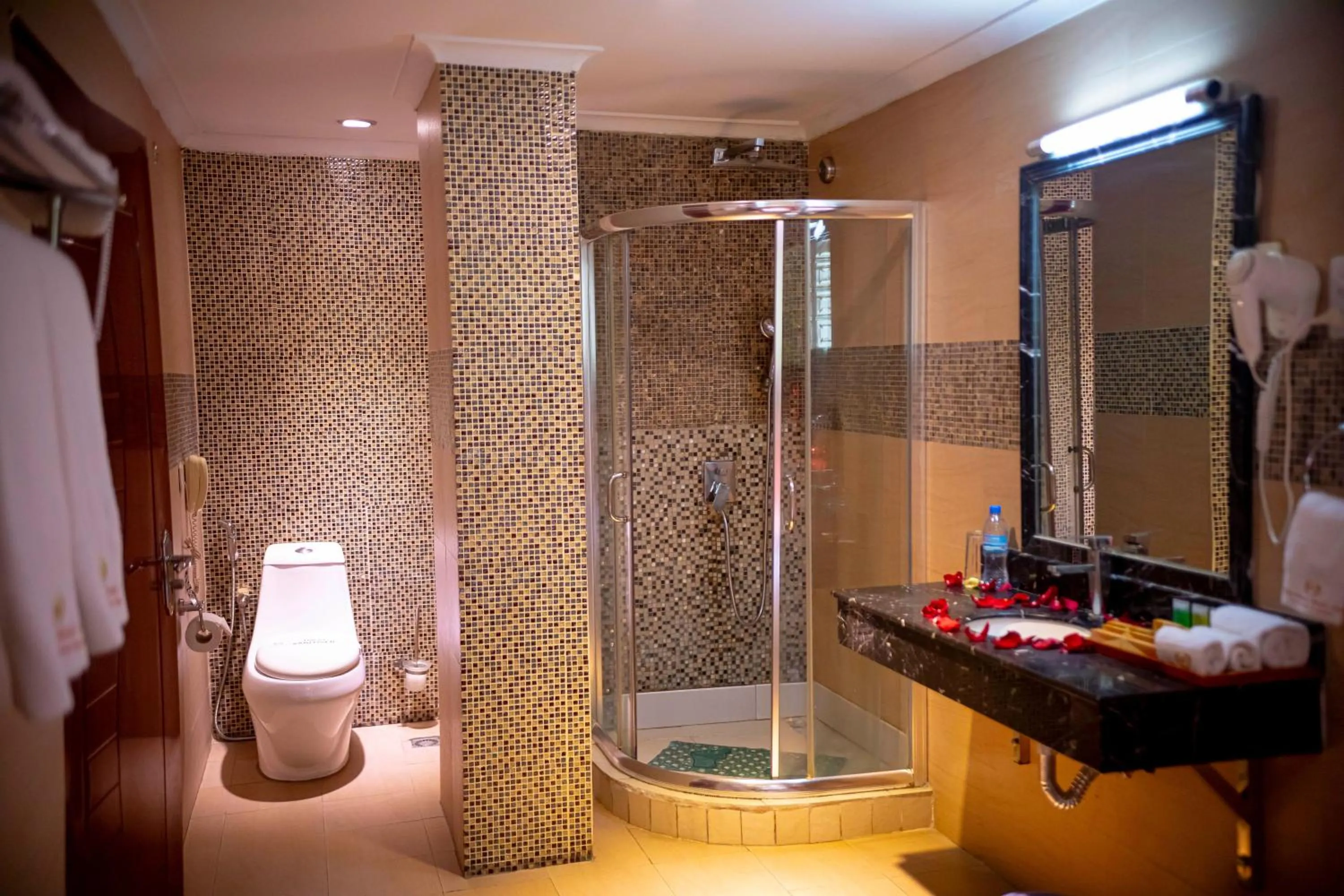 Bathroom in Tiffany Diamond Hotels Ltd - Indira Gandhi street