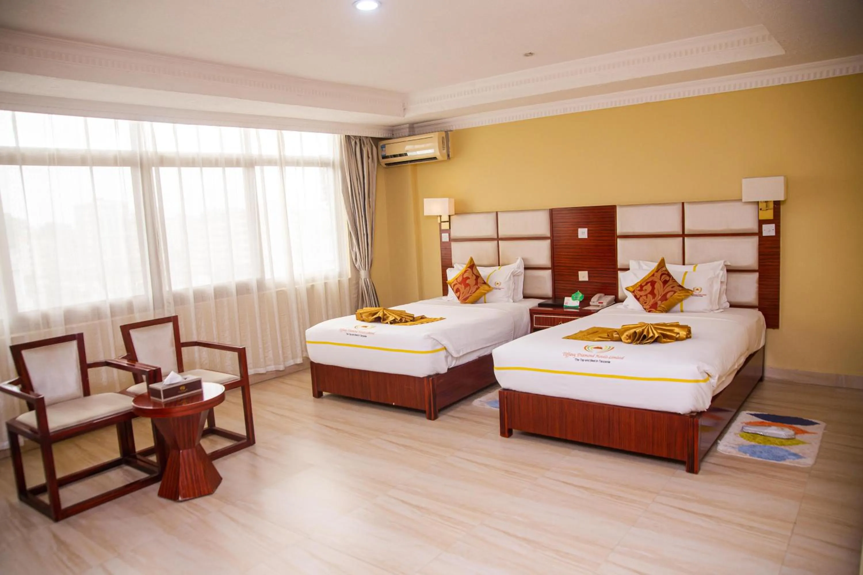 Bed in Tiffany Diamond Hotels Ltd - Indira Gandhi street