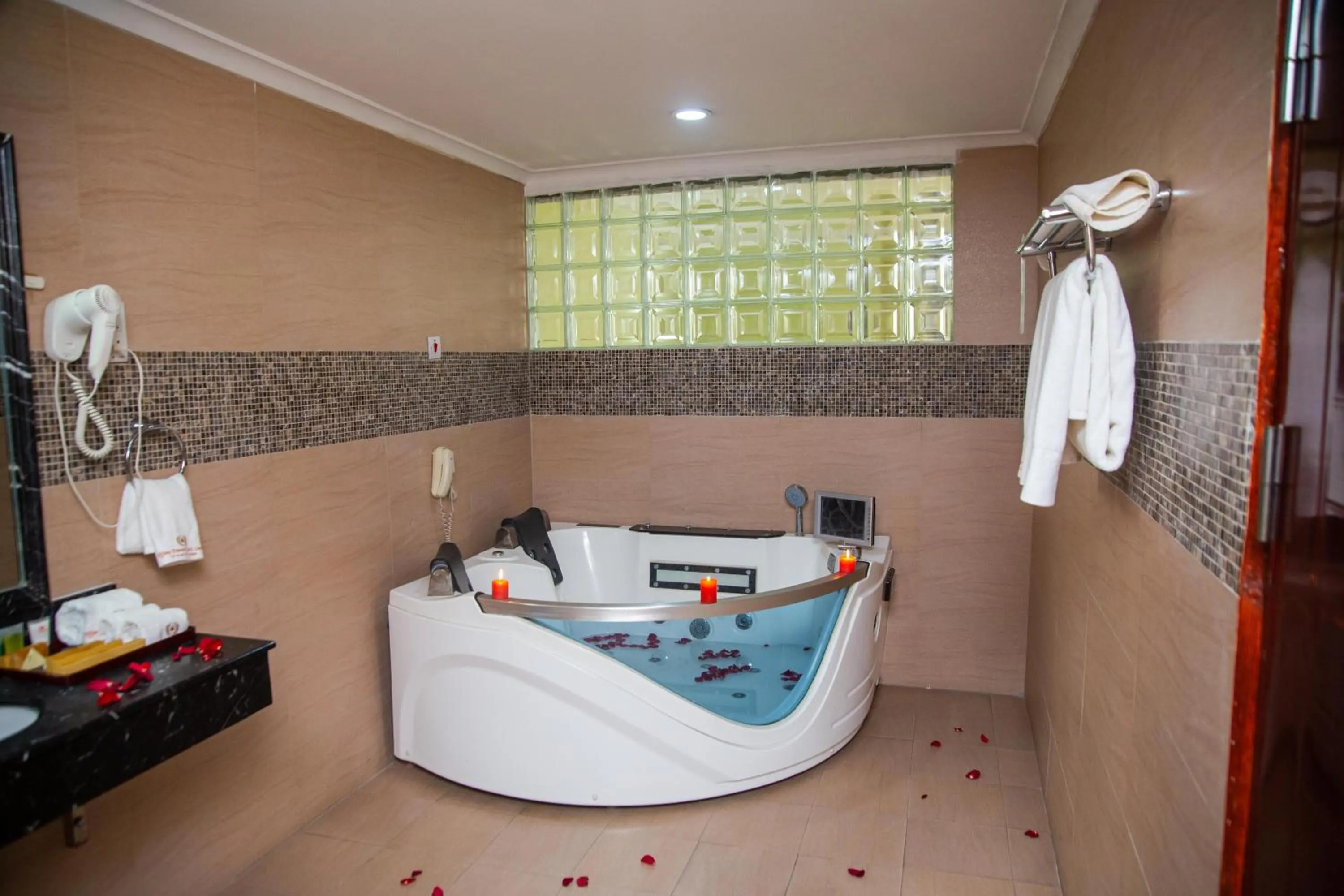 Bathroom in Tiffany Diamond Hotels Ltd - Indira Gandhi street