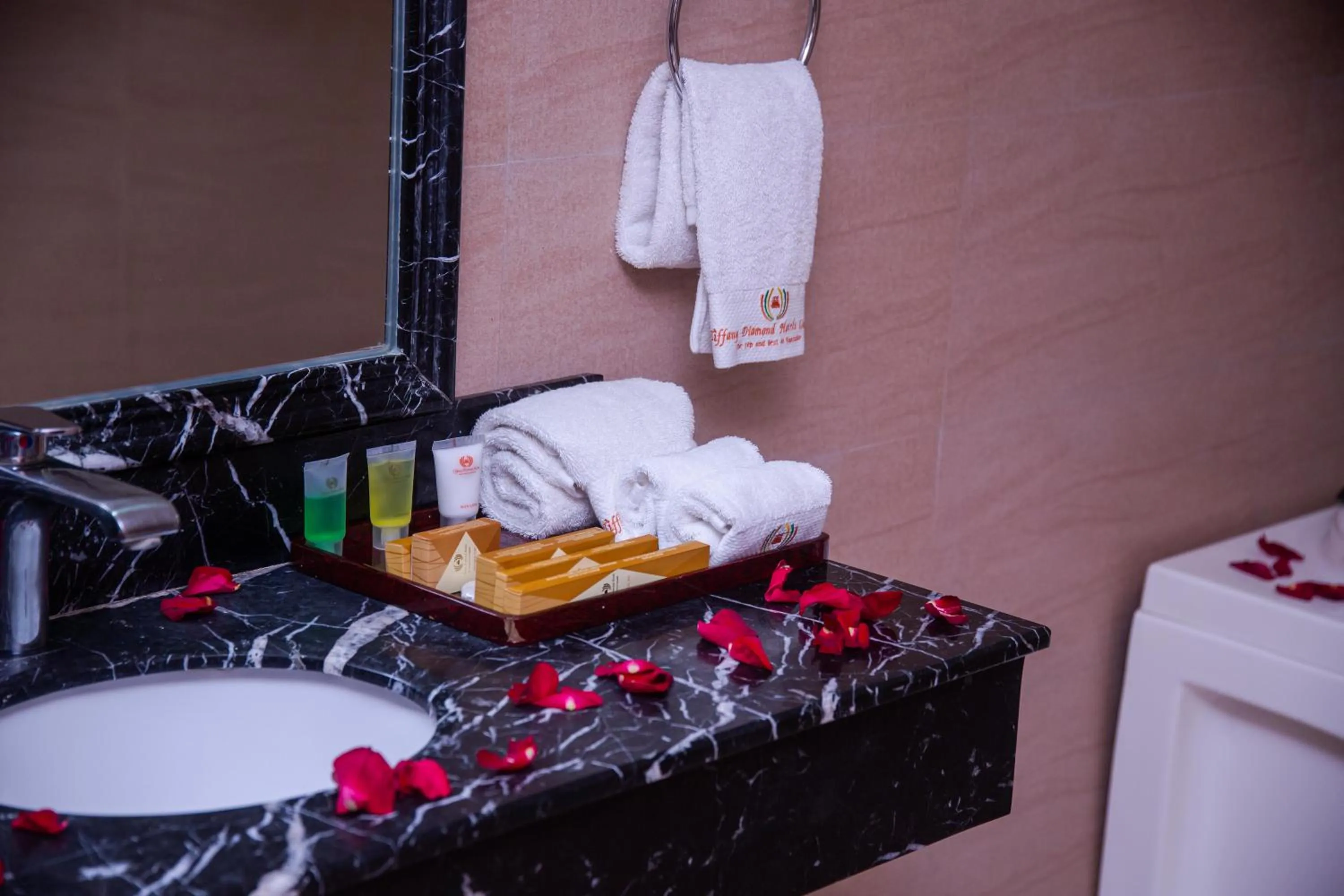 towels in Tiffany Diamond Hotels Ltd - Indira Gandhi street