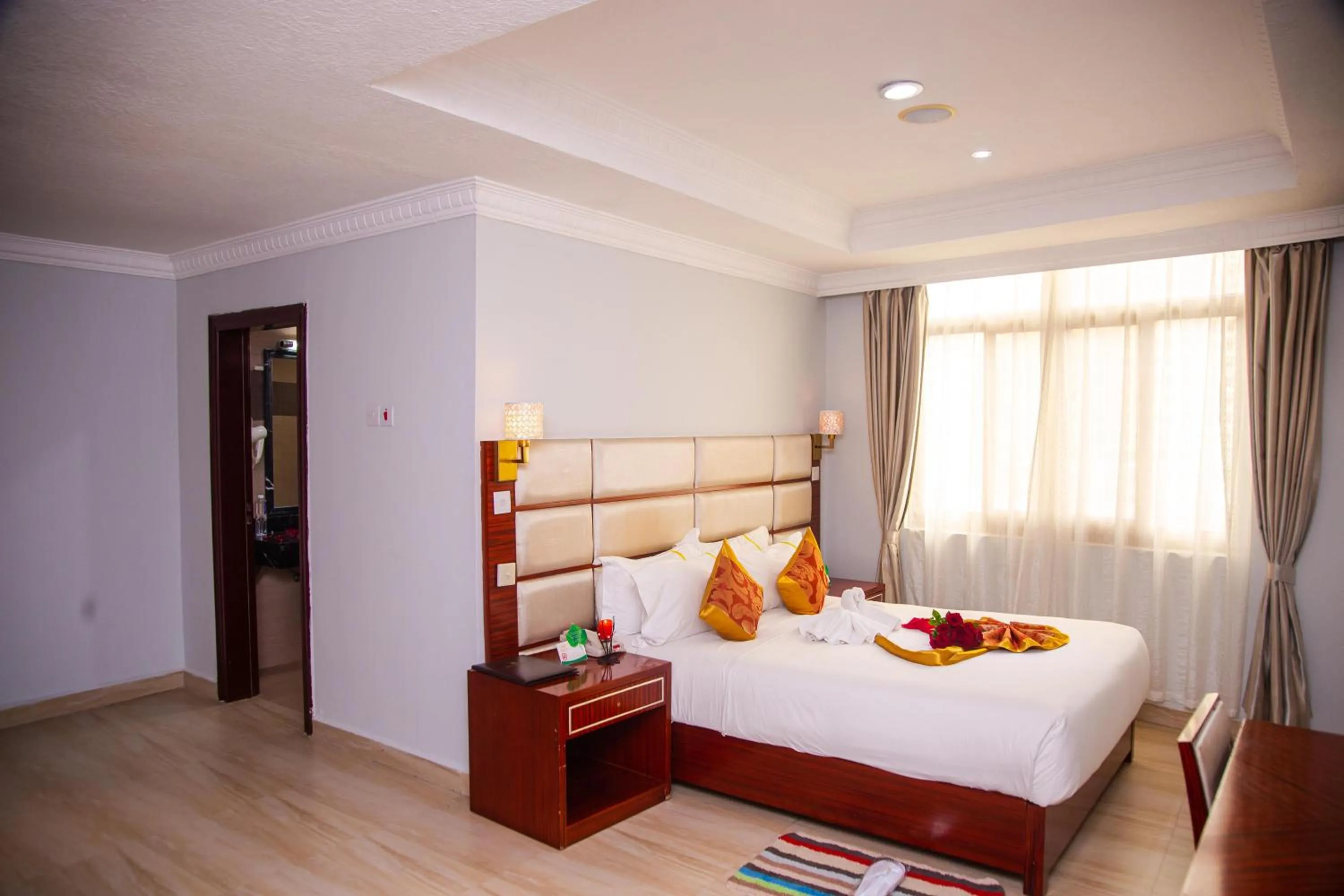 Bed in Tiffany Diamond Hotels Ltd - Indira Gandhi street