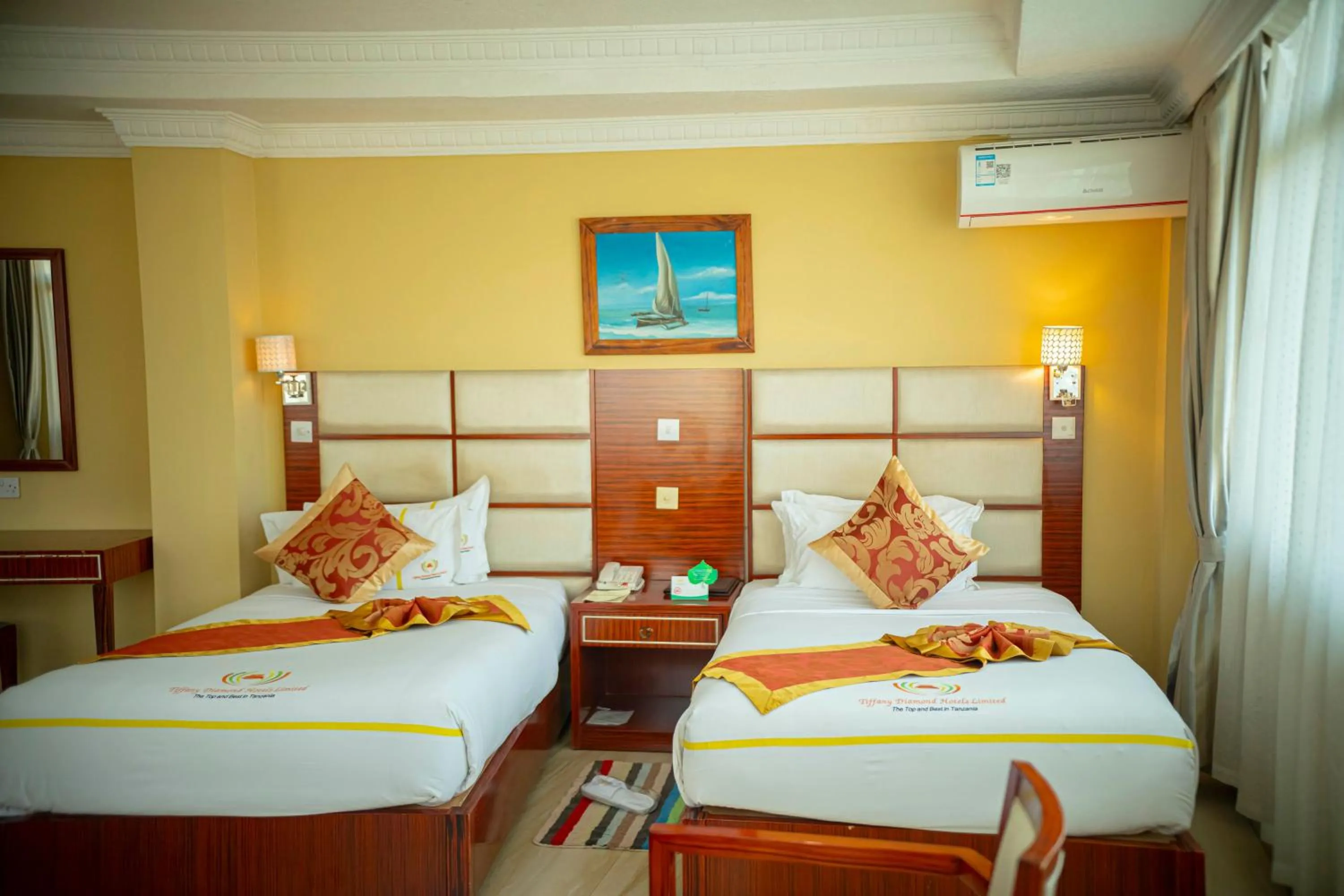 Bedroom, Bed in Tiffany Diamond Hotels Ltd - Indira Gandhi street