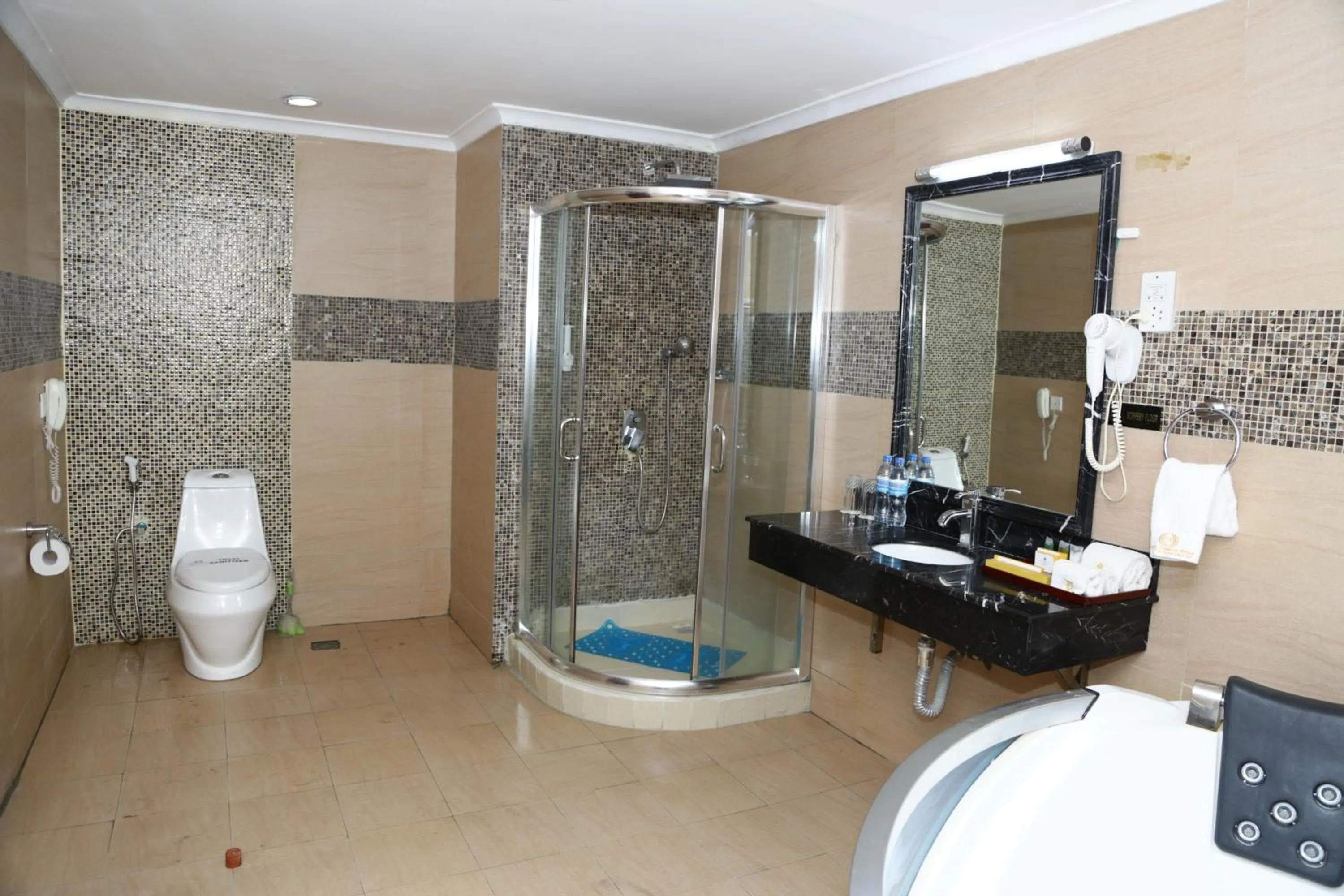 Bathroom in Tiffany Diamond Hotels Ltd - Indira Gandhi street