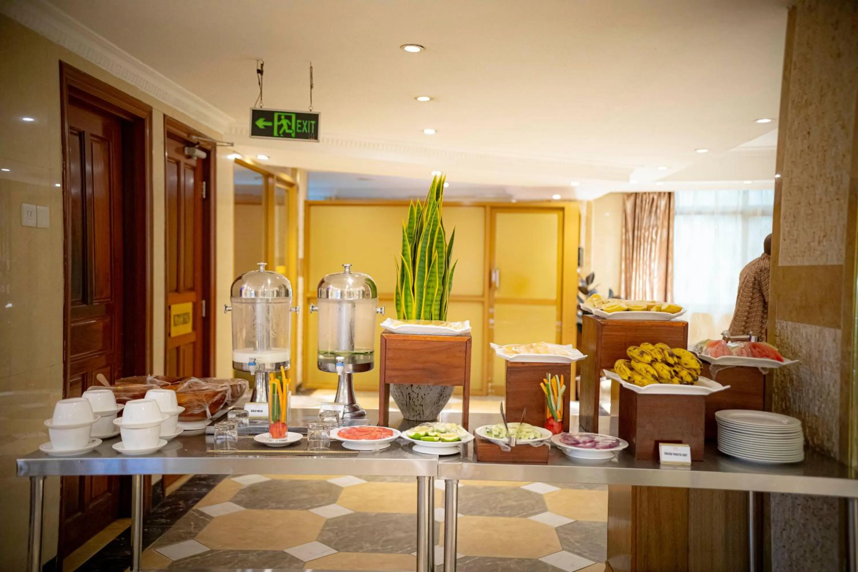 Buffet breakfast in Tiffany Diamond Hotels Ltd - Indira Gandhi street