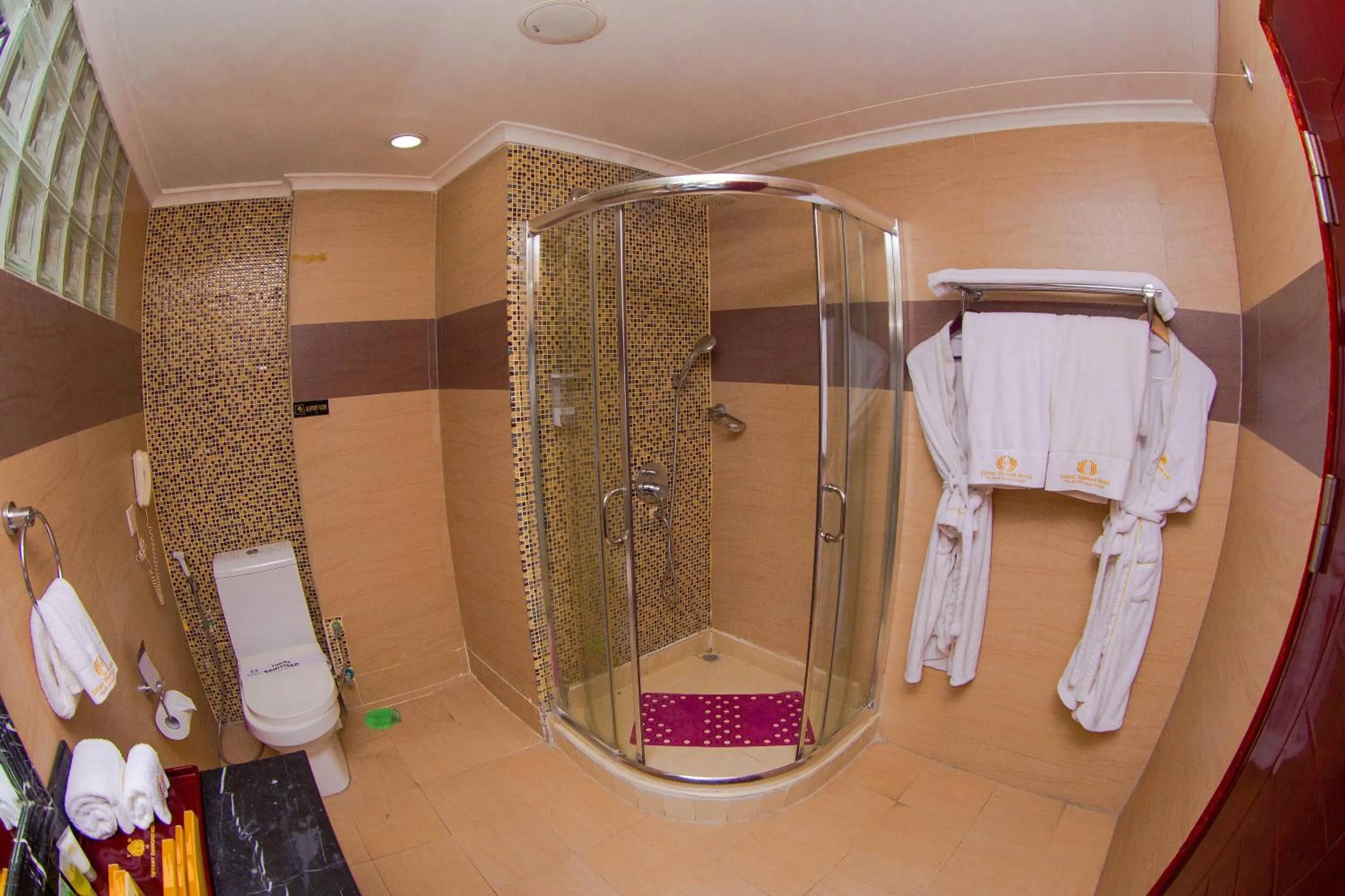 Bathroom in Tiffany Diamond Hotels Ltd - Indira Gandhi street