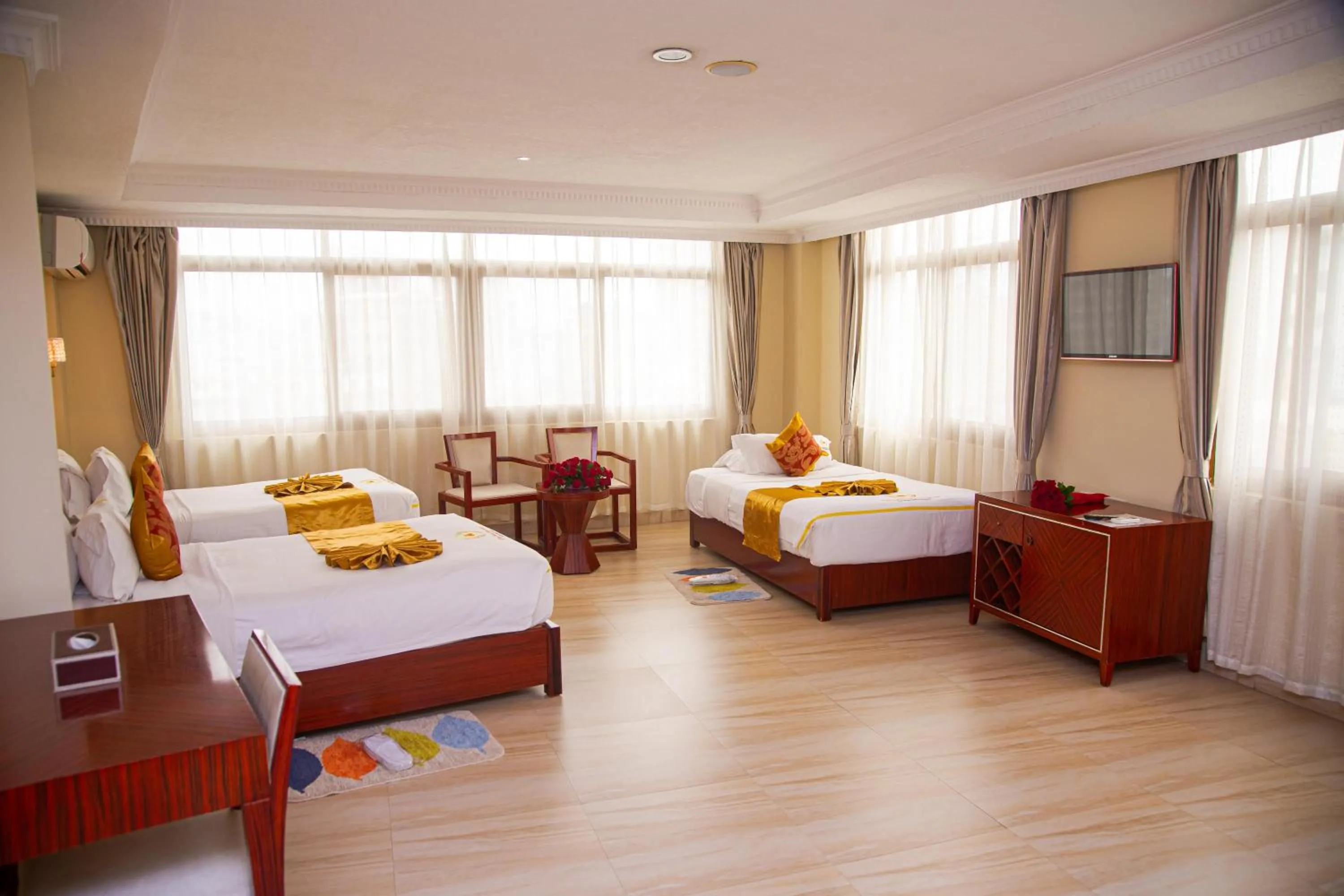 Bed in Tiffany Diamond Hotels Ltd - Indira Gandhi street