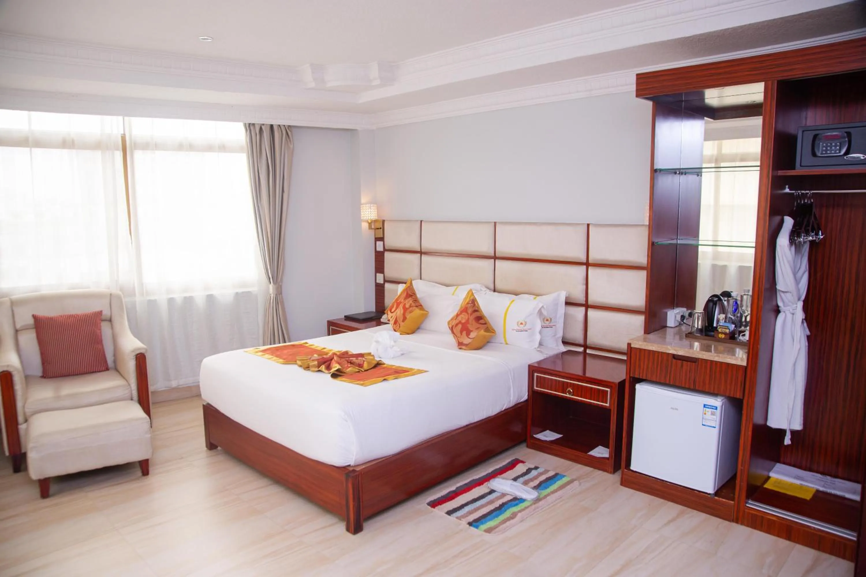 Bed in Tiffany Diamond Hotels Ltd - Indira Gandhi street