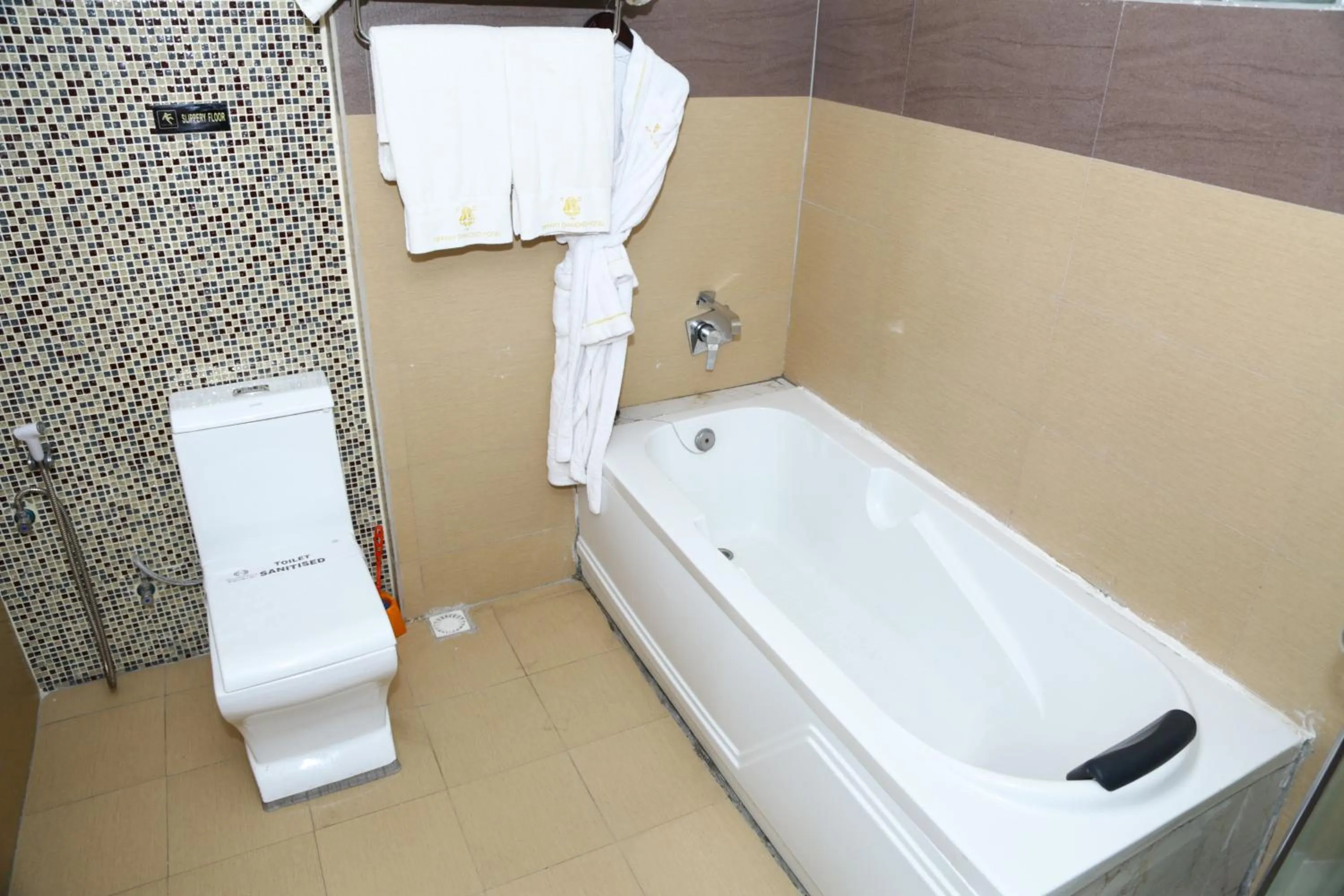 Bathroom in Tiffany Diamond Hotels Ltd - Indira Gandhi street