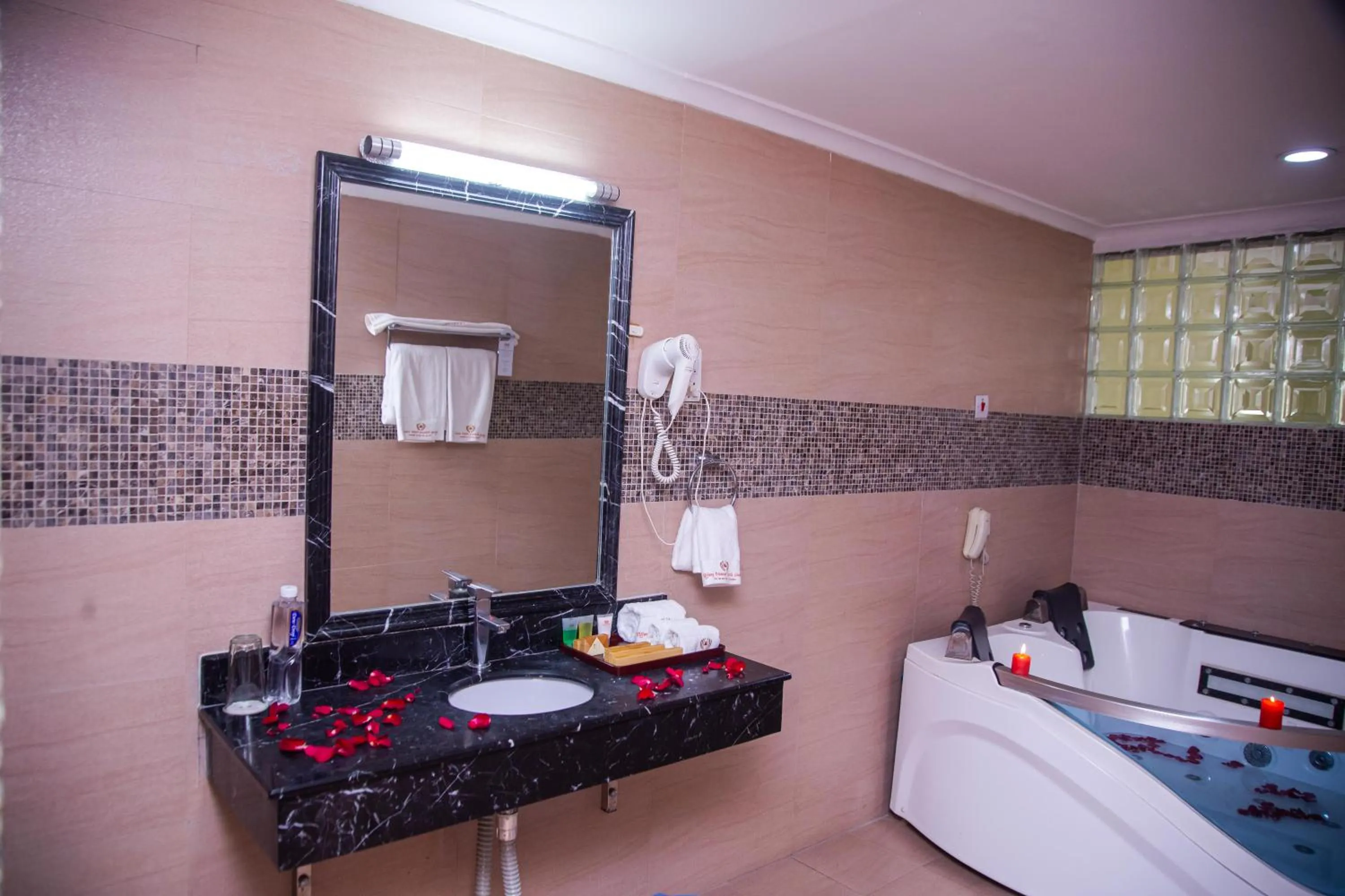 Bath, Bed in Tiffany Diamond Hotels Ltd - Indira Gandhi street