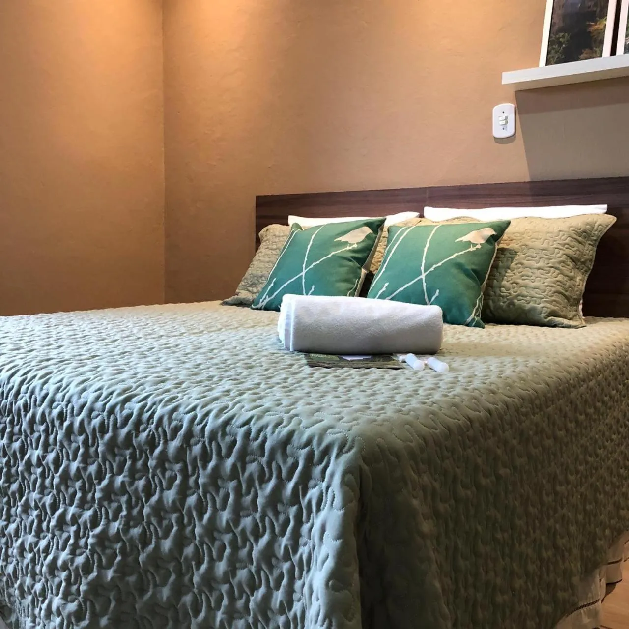 Bed in Pousada Vó Celina