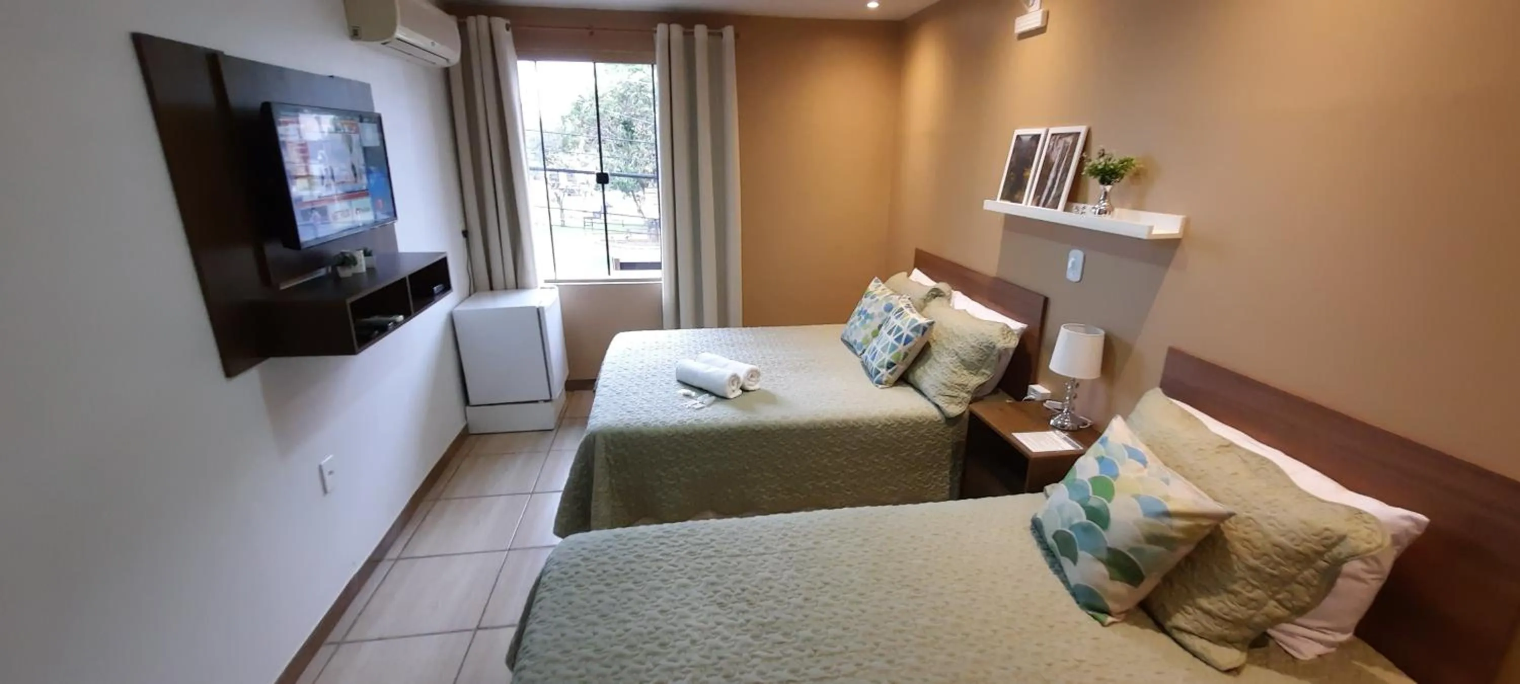 Decorative detail, Bed in Pousada Vó Celina