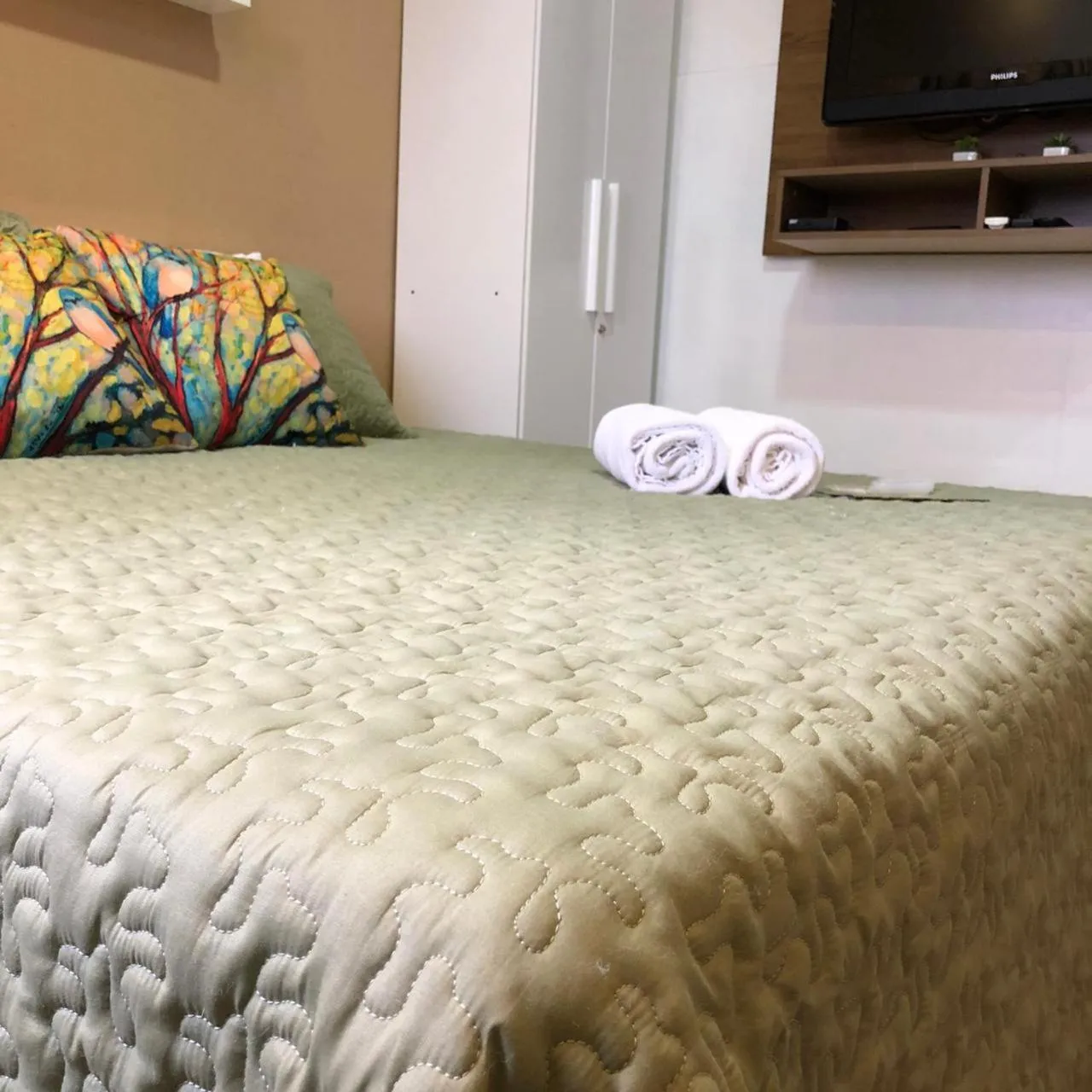 Bed in Pousada Vó Celina