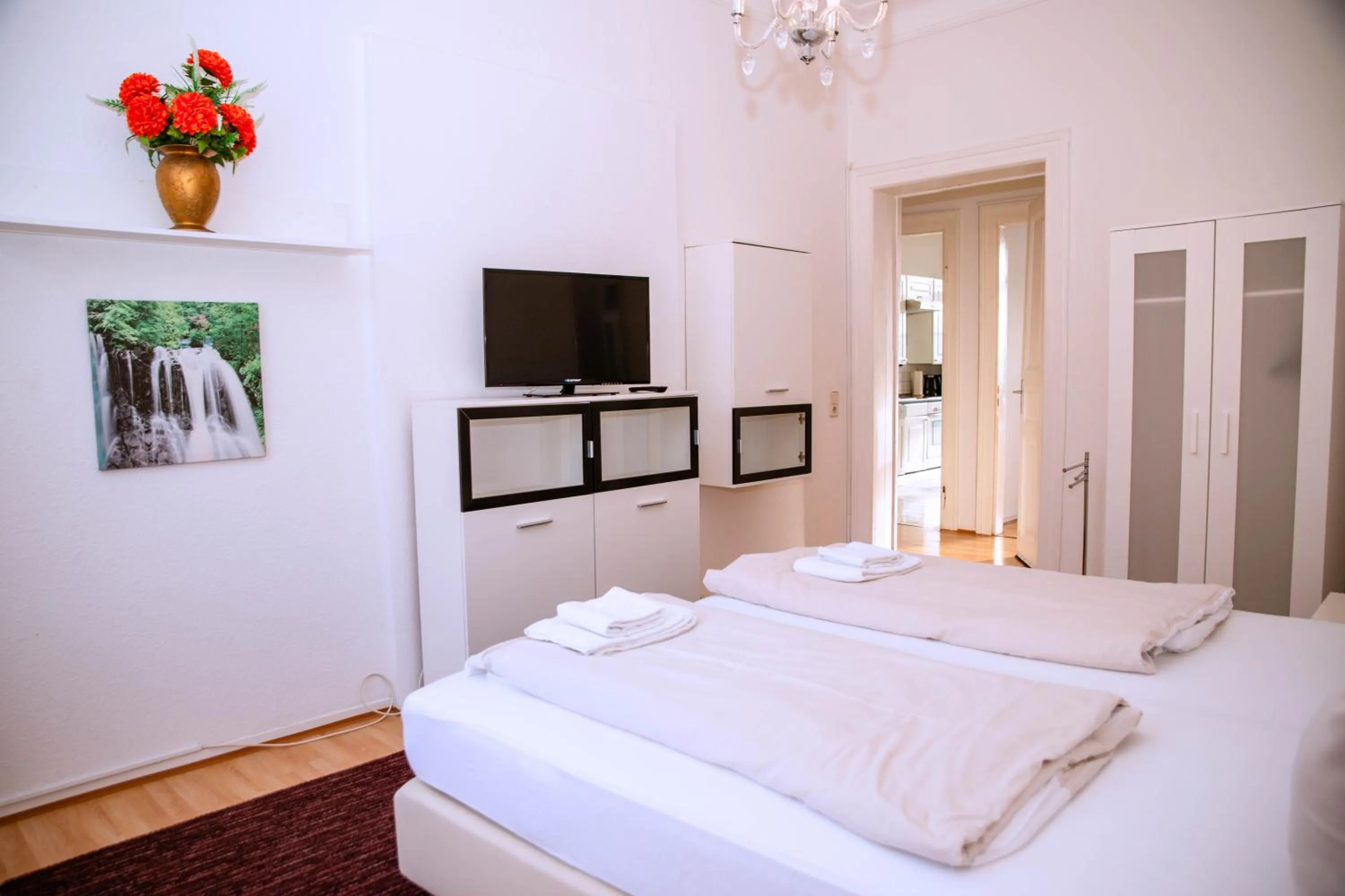 Bed in Mabri Apartments Plauen