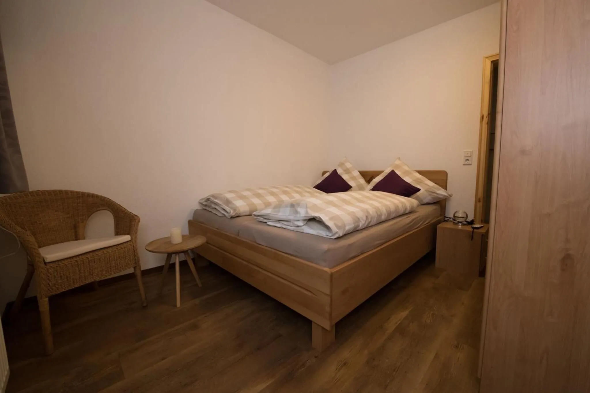 Bed in Heuhotel und Gästehaus Kohlstädt