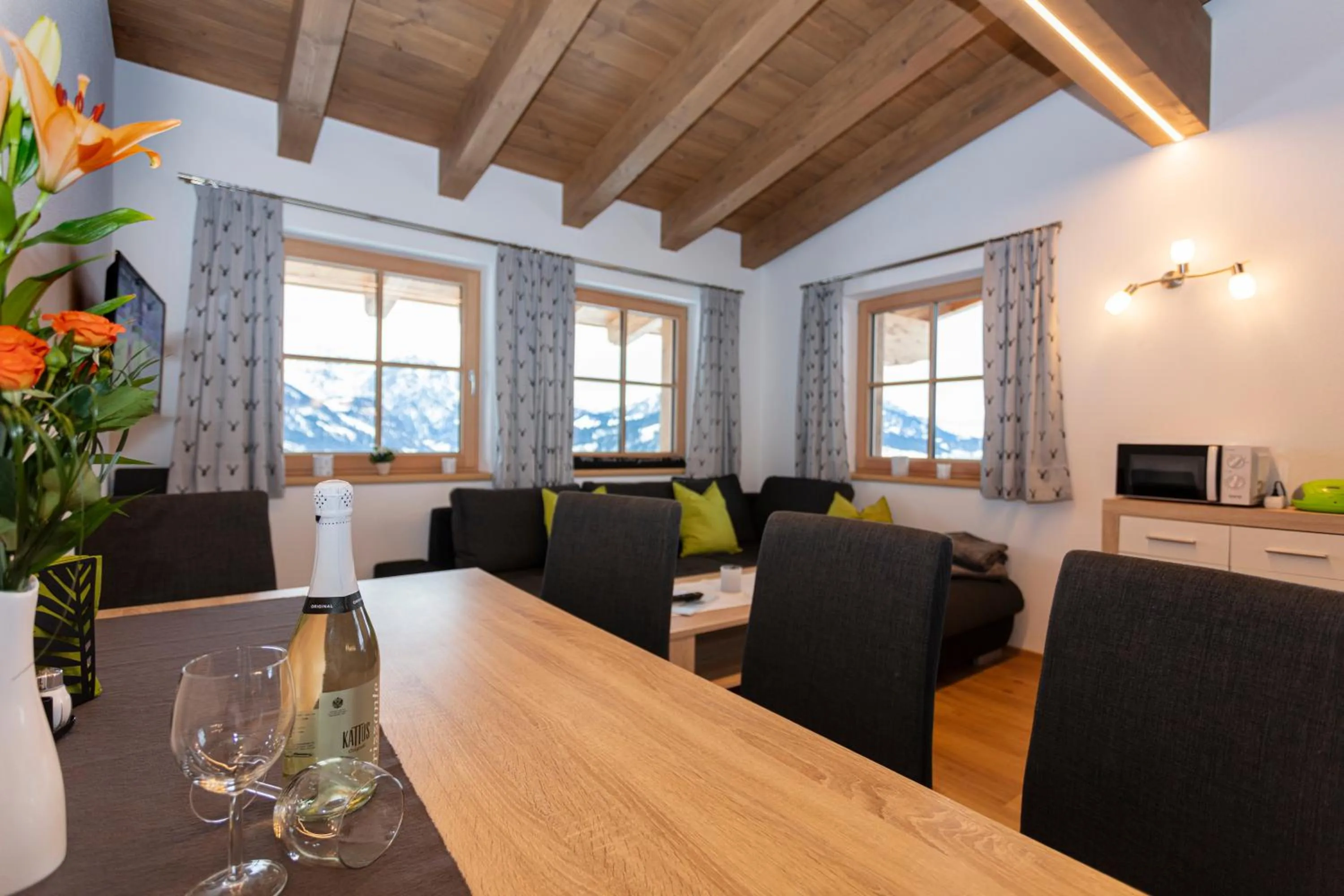 Seating area in Ferienwohnungen Egg