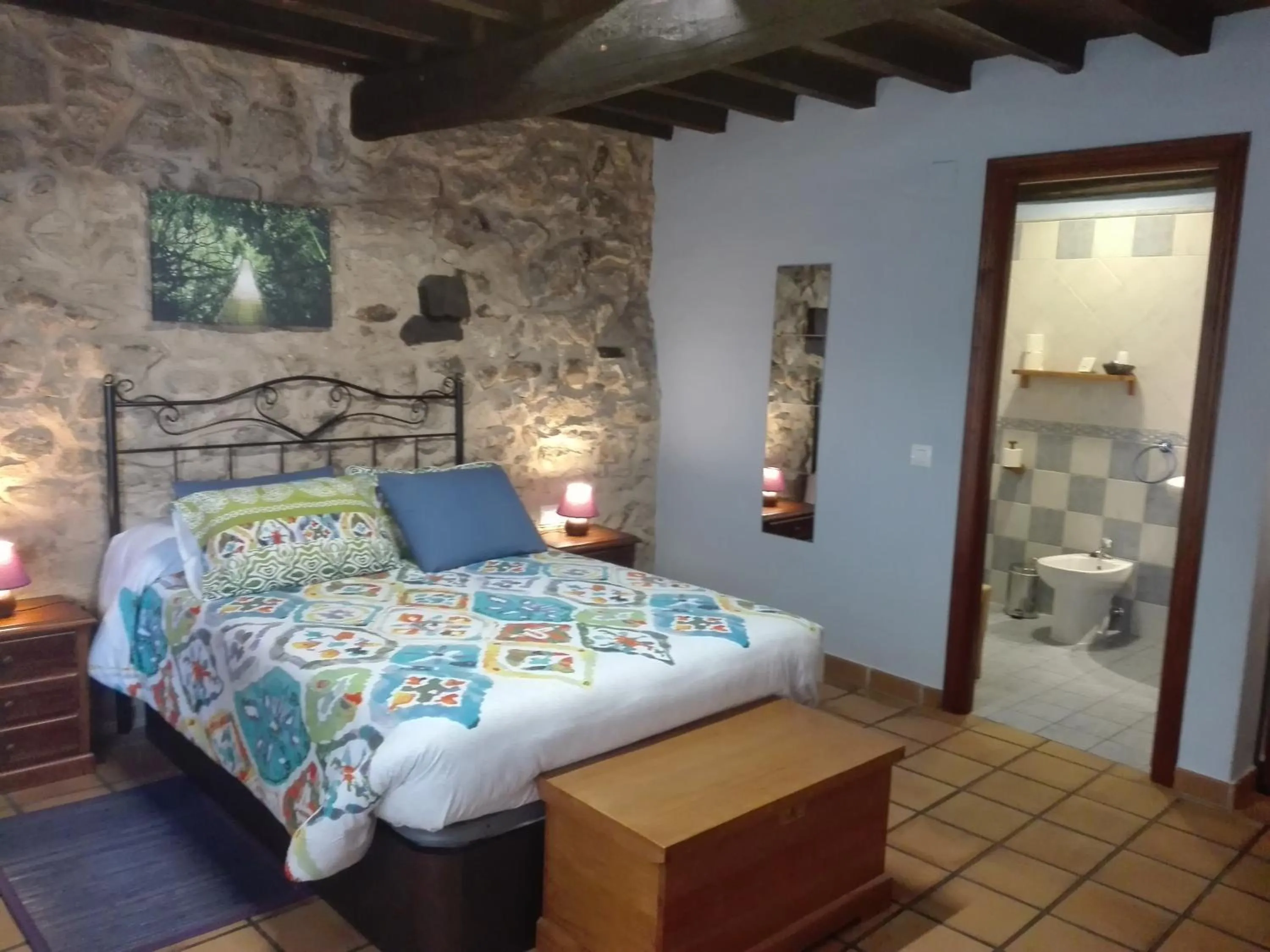 Bed in Hotel La Casa Chacinera