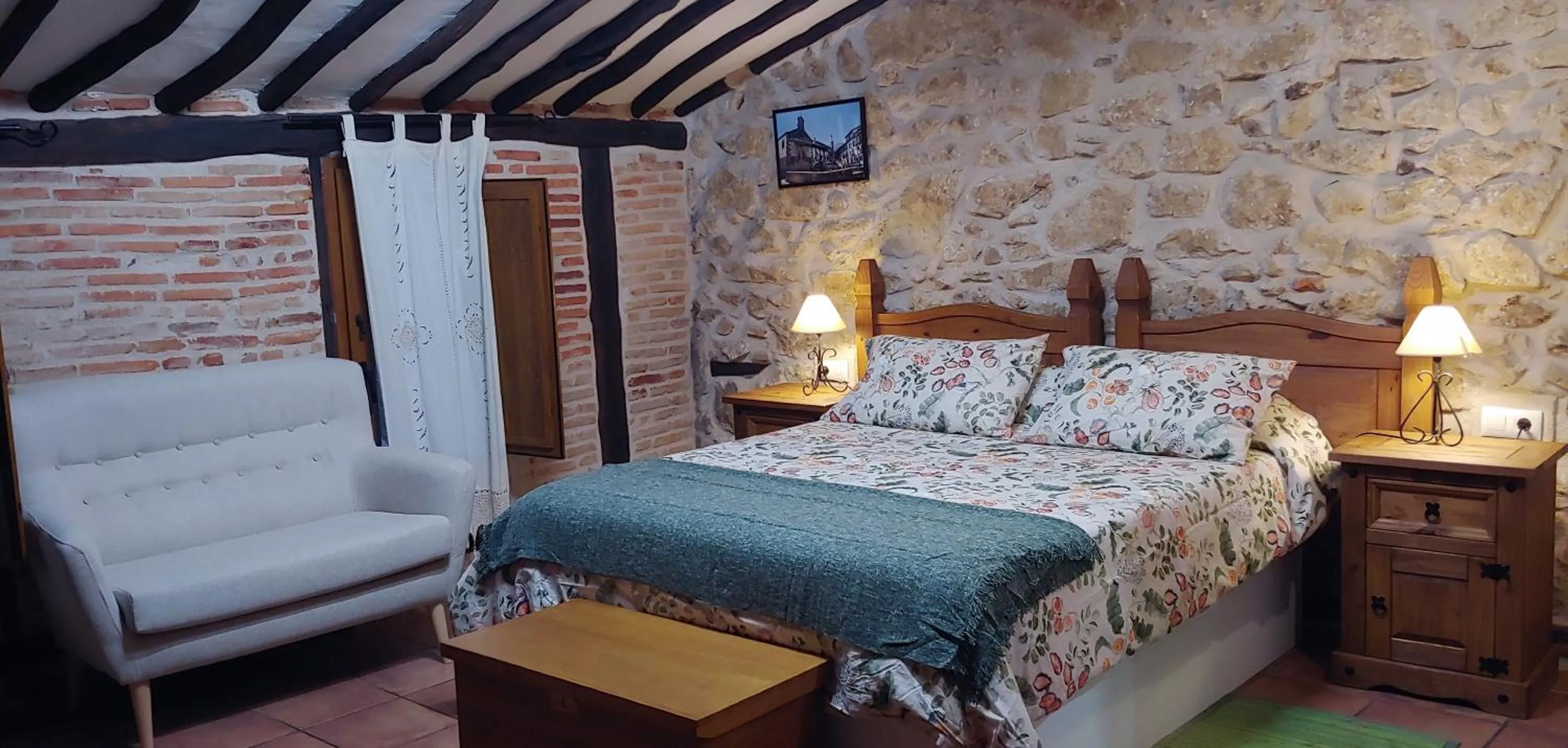 Bed in Hotel La Casa Chacinera