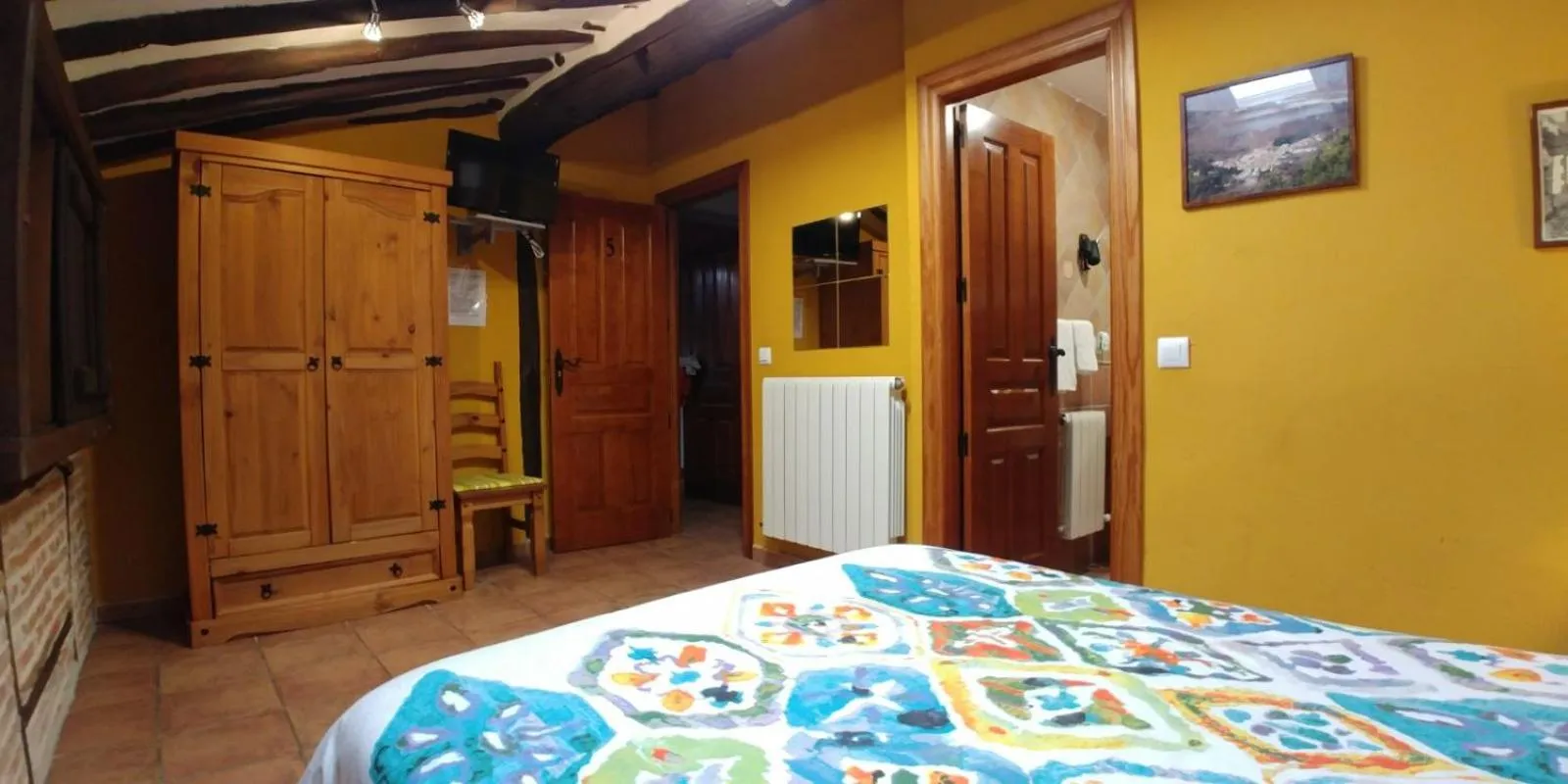 Bed in Hotel La Casa Chacinera