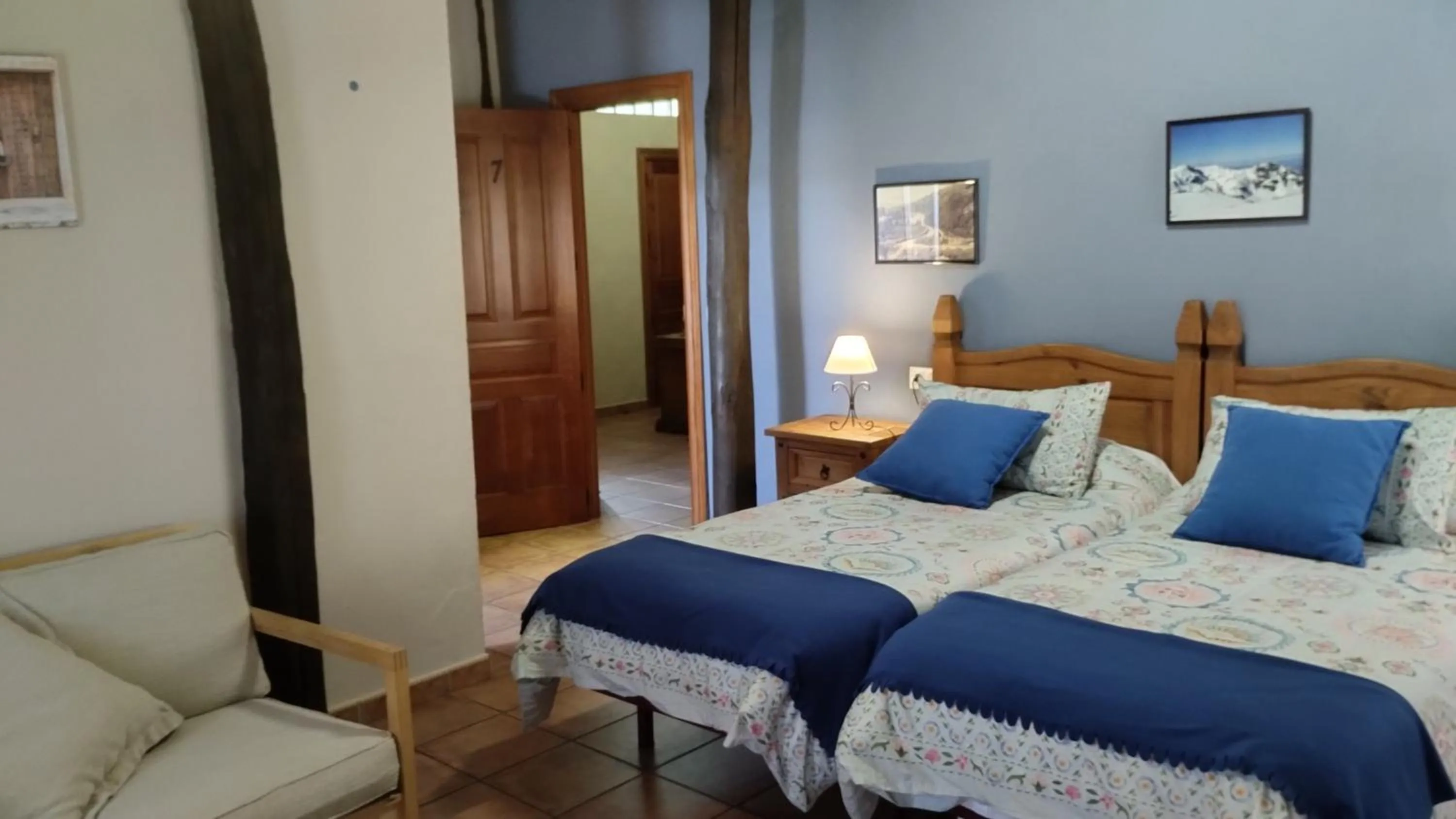 Bed in Hotel La Casa Chacinera