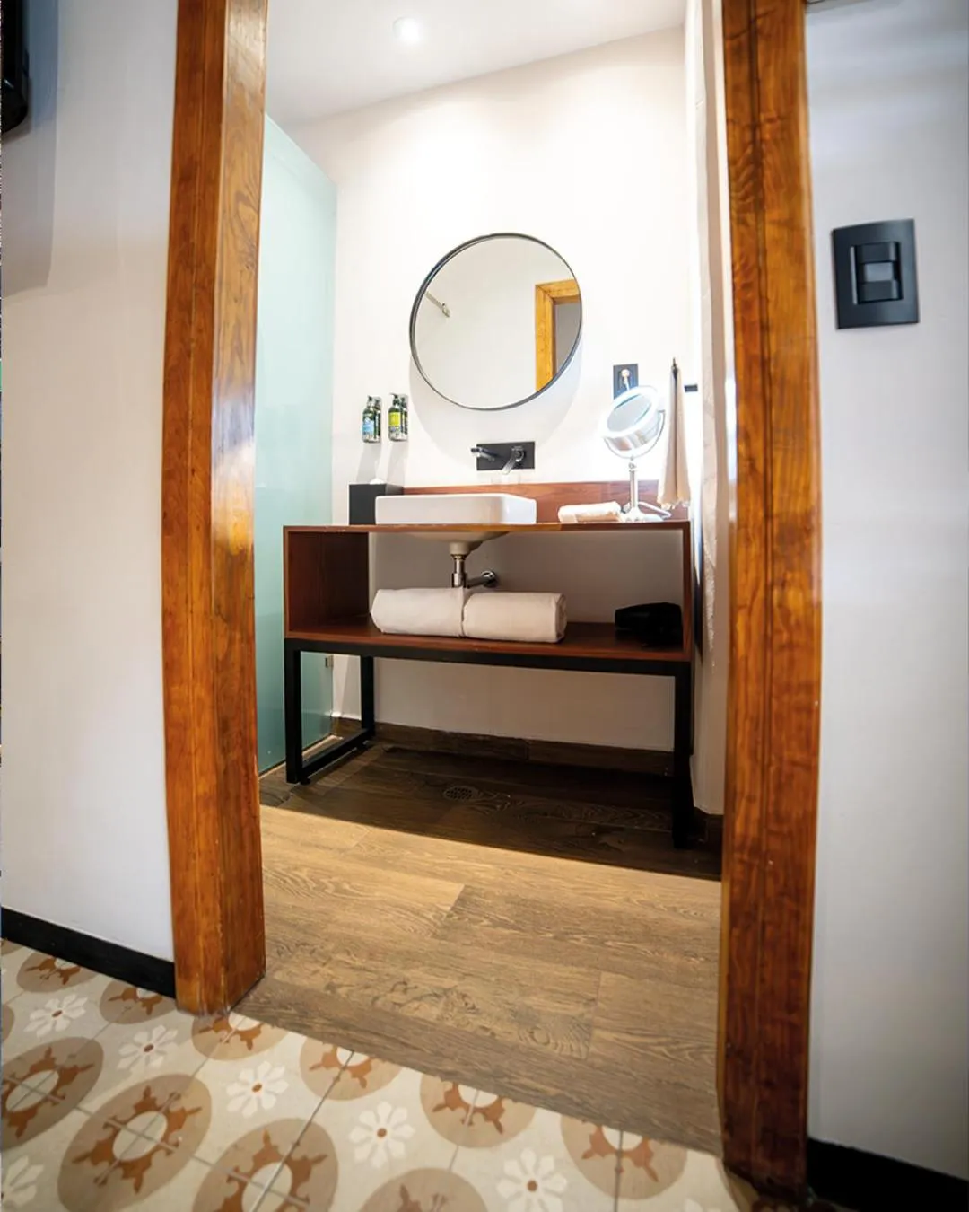 Bathroom, Bed in Casa de la Luz Hotel Boutique