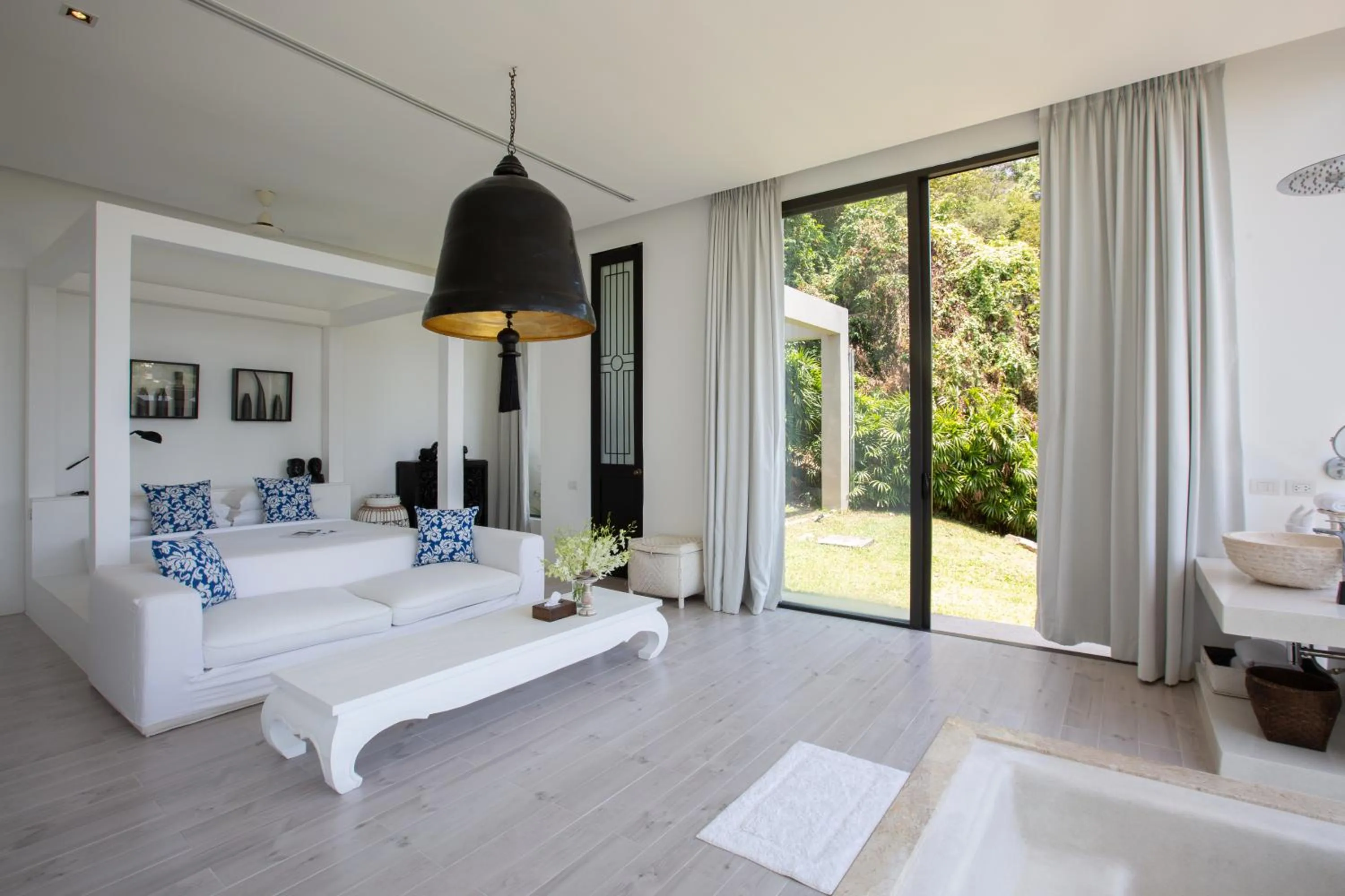 Bed in Villa Belle - fully serviced private sea view villa with an award winning in-house cook