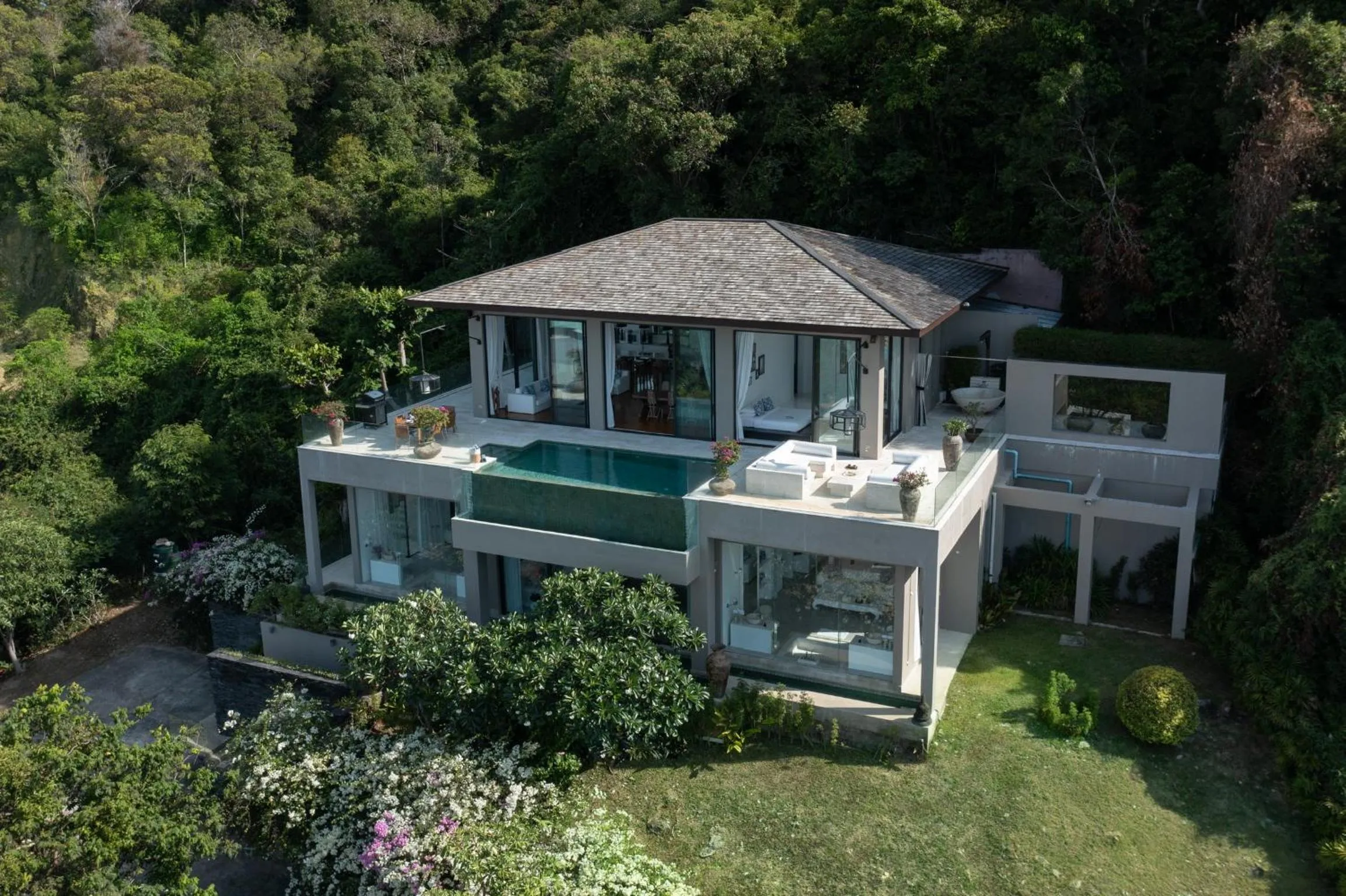 Property building in Villa Belle - fully serviced private sea view villa with an award winning in-house cook