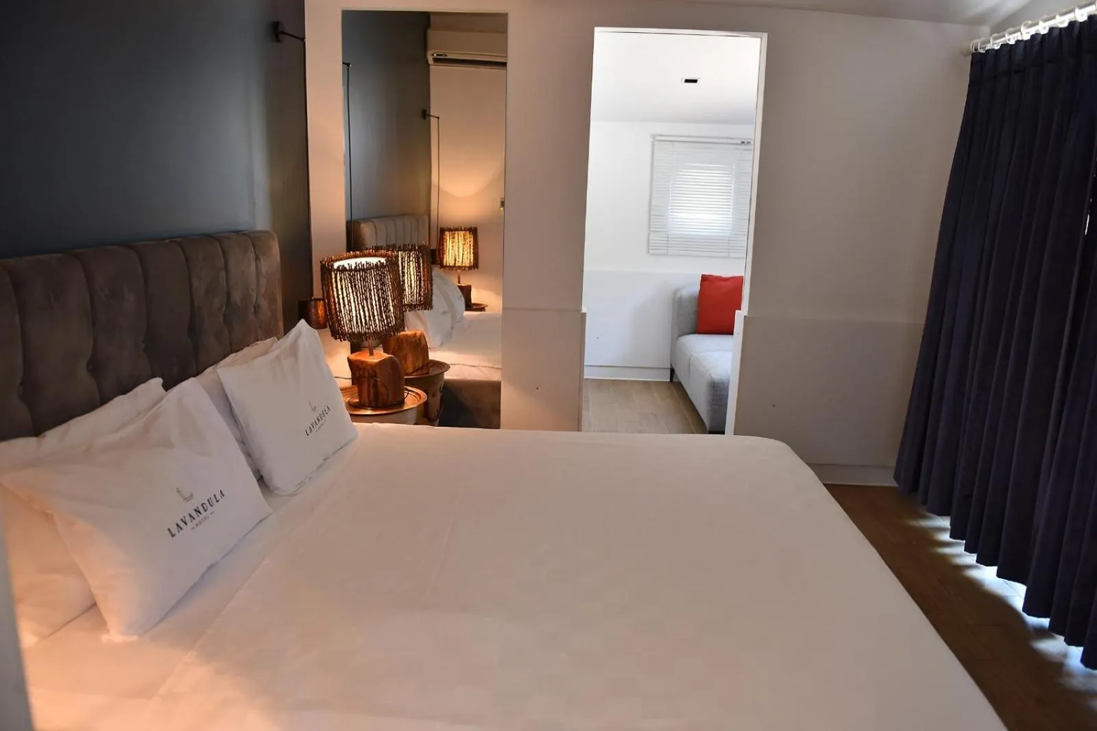 Bed in Levent Lavandula Hotel