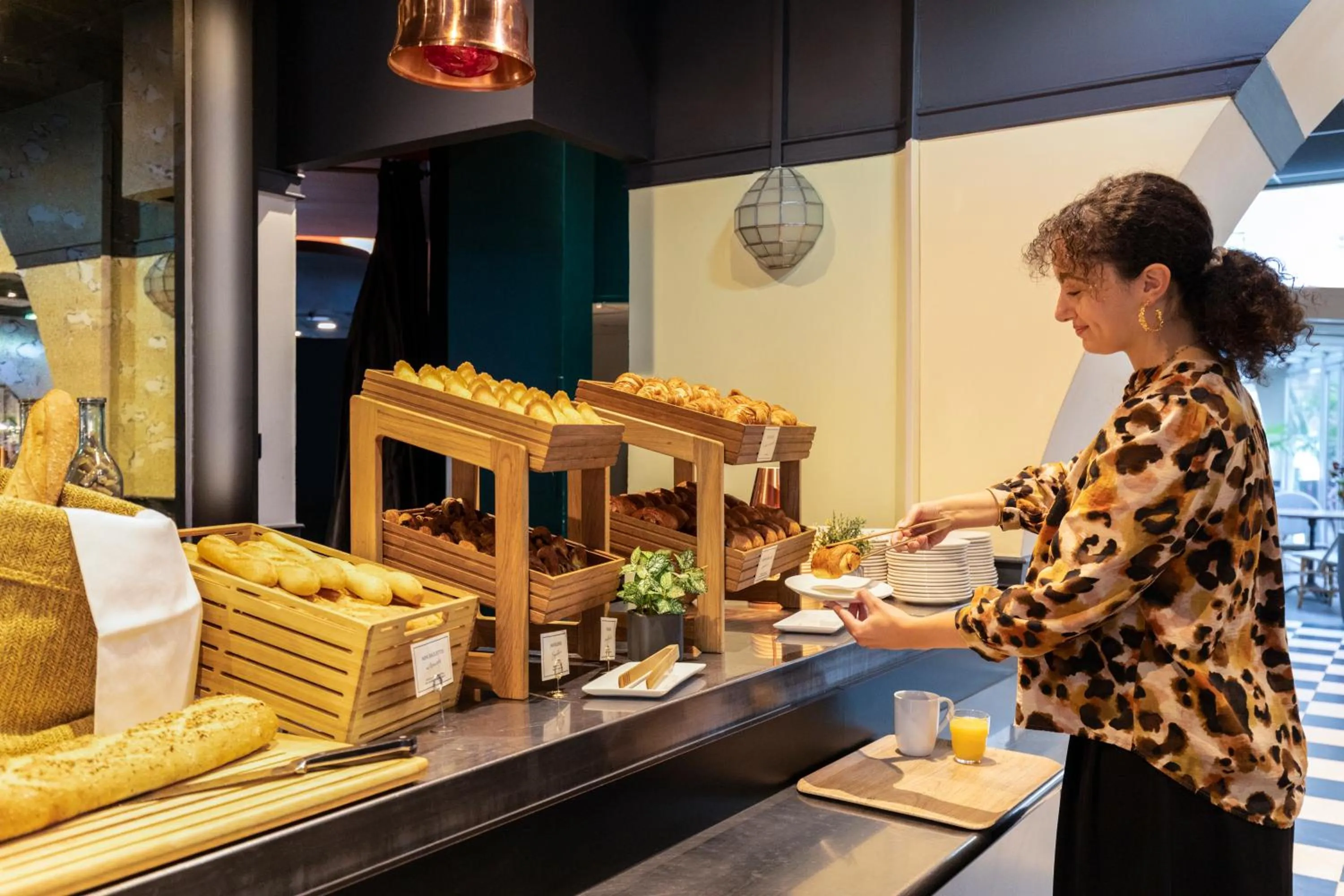 Buffet breakfast in Ibis Paris Tour Eiffel Cambronne 15ème