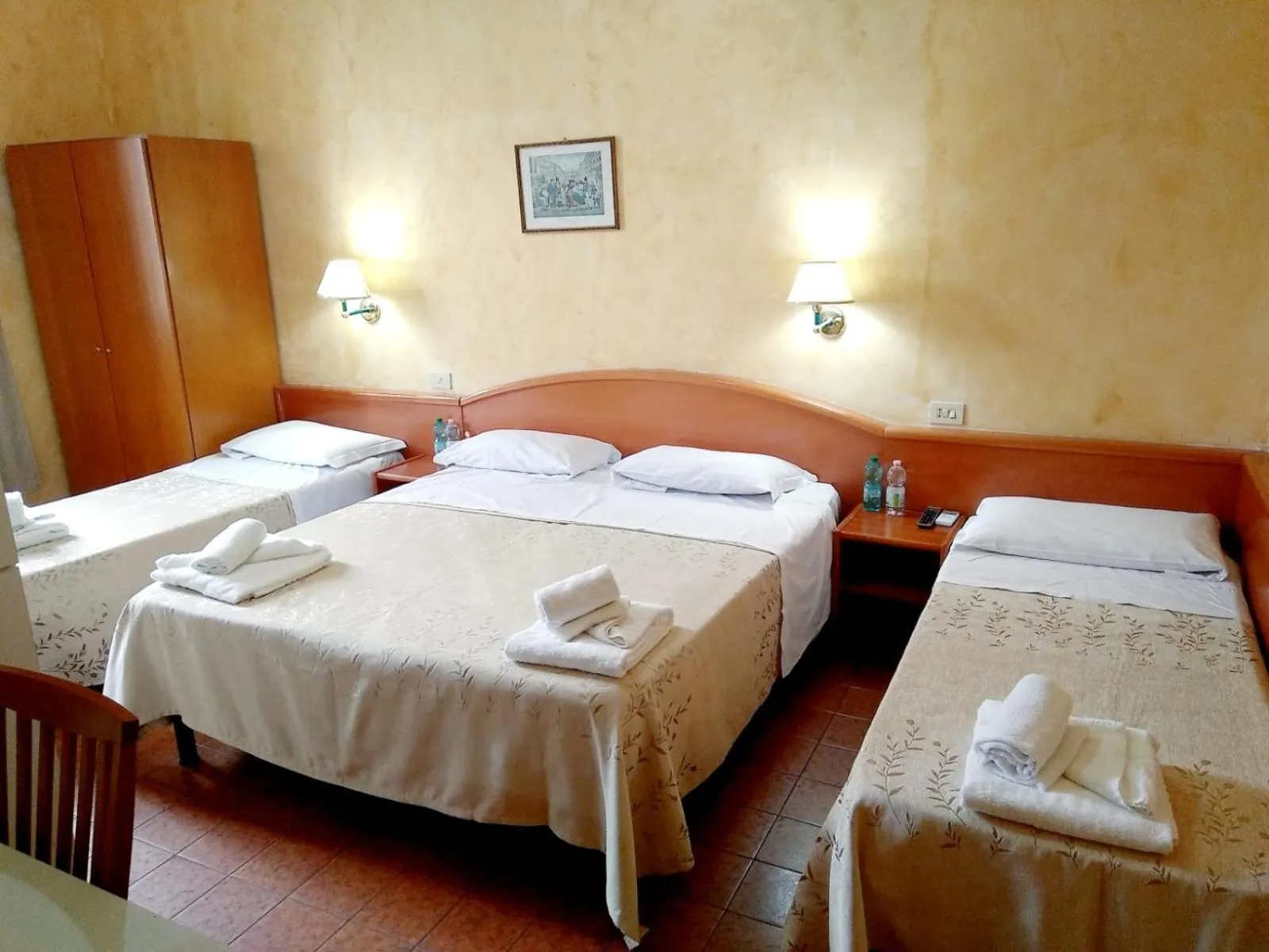 Bed in Hotel Ferrari