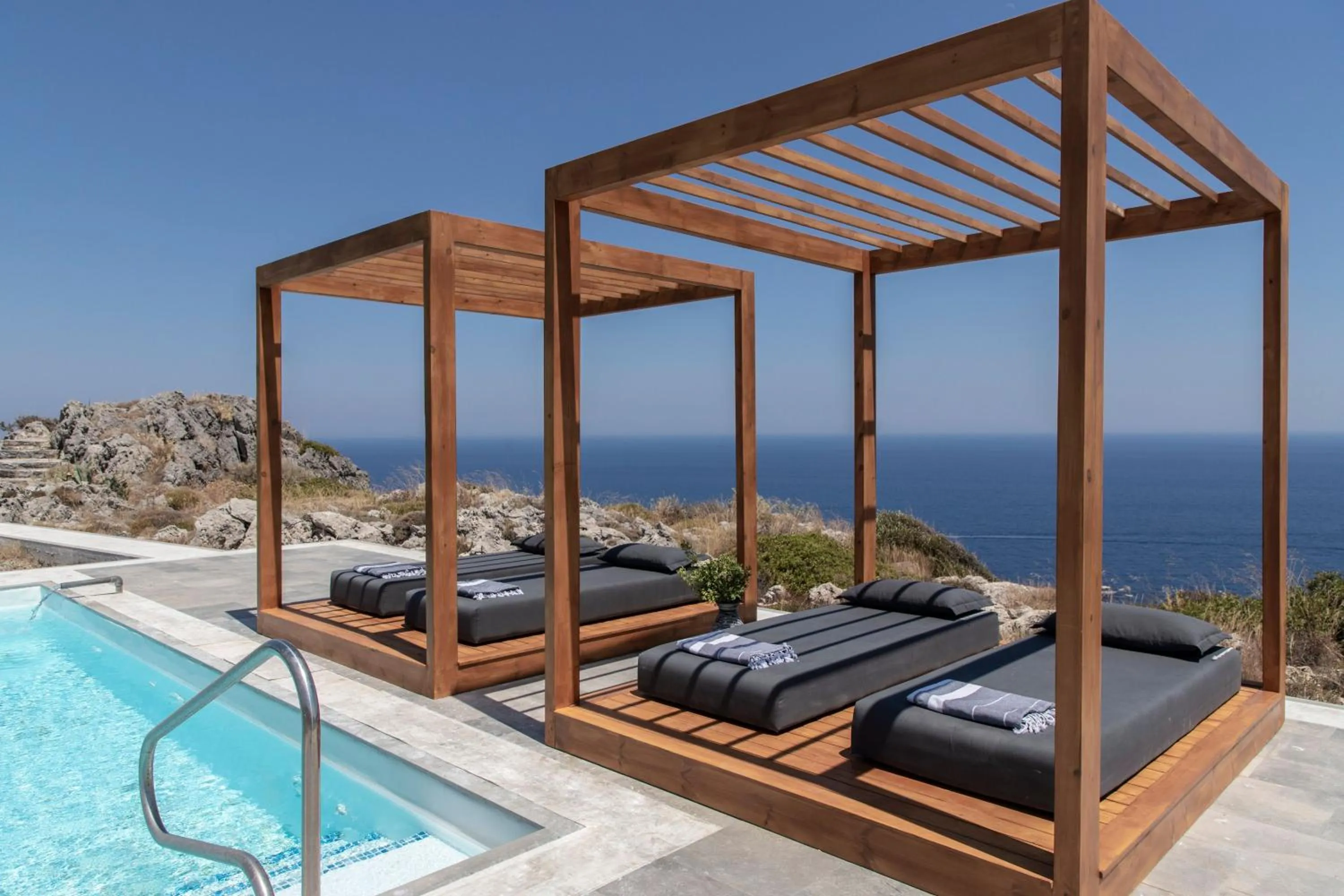 Sea view, Bed in Kouros Exclusive Hotel & Suites - Adults Only