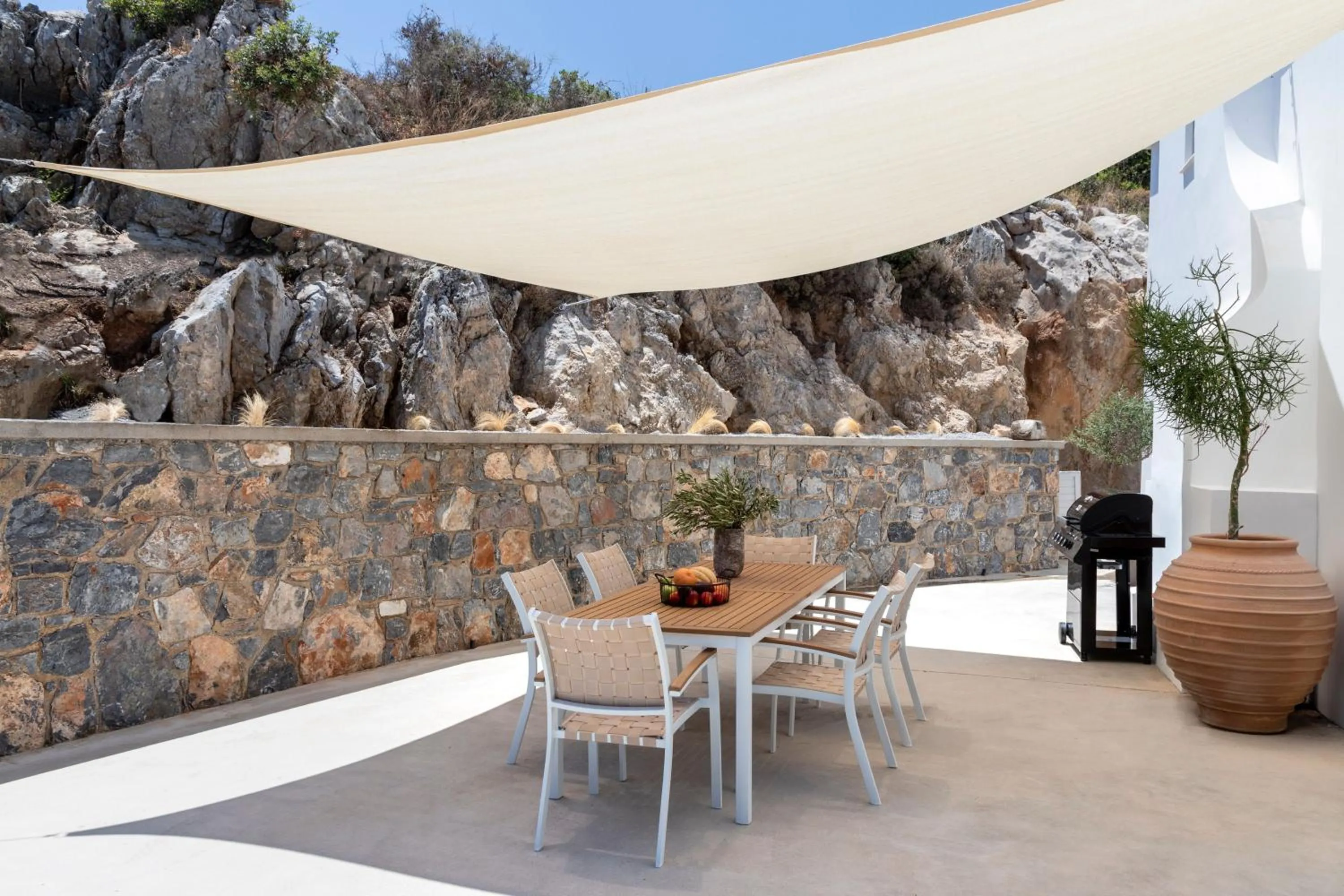 BBQ facilities in Kouros Exclusive Hotel & Suites - Adults Only