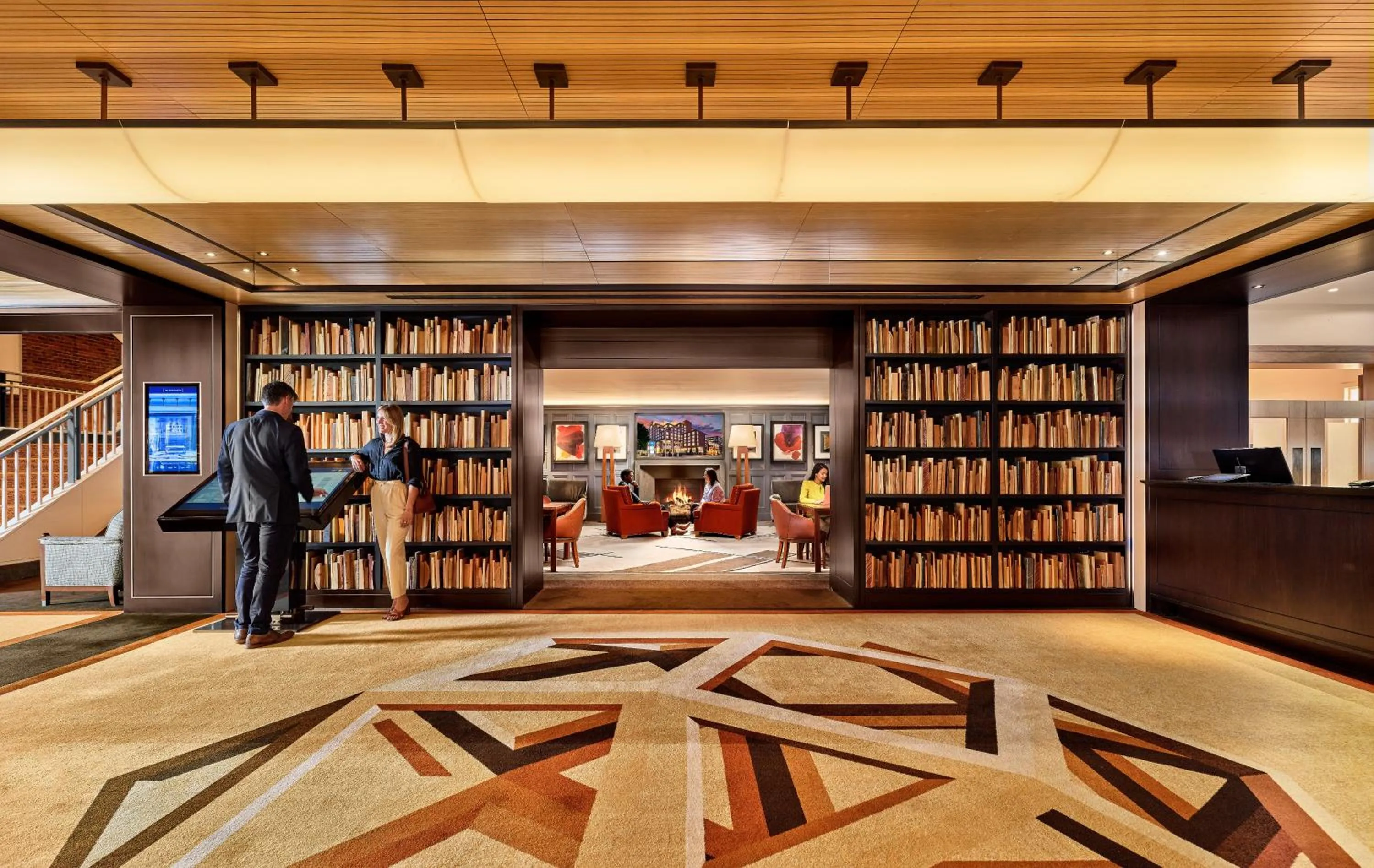 Lobby or reception in The Charles Hotel in Harvard Square
