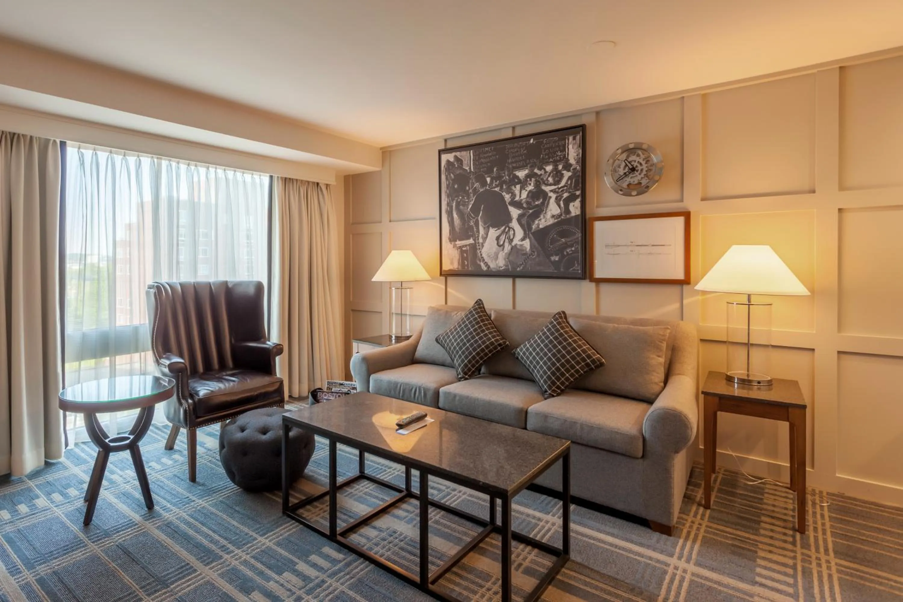 Living room in The Charles Hotel in Harvard Square