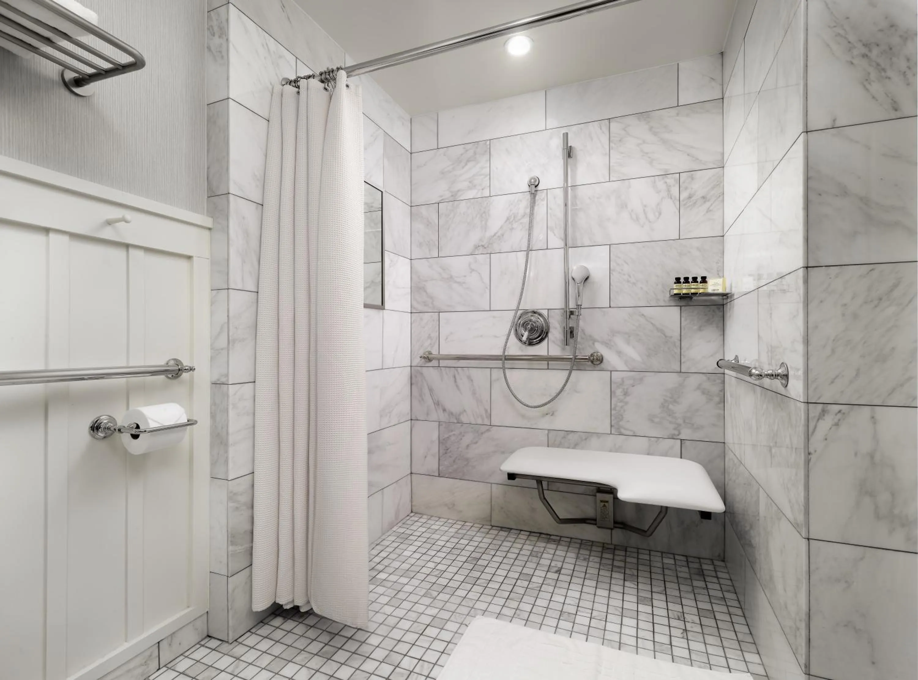 Shower in The Charles Hotel in Harvard Square