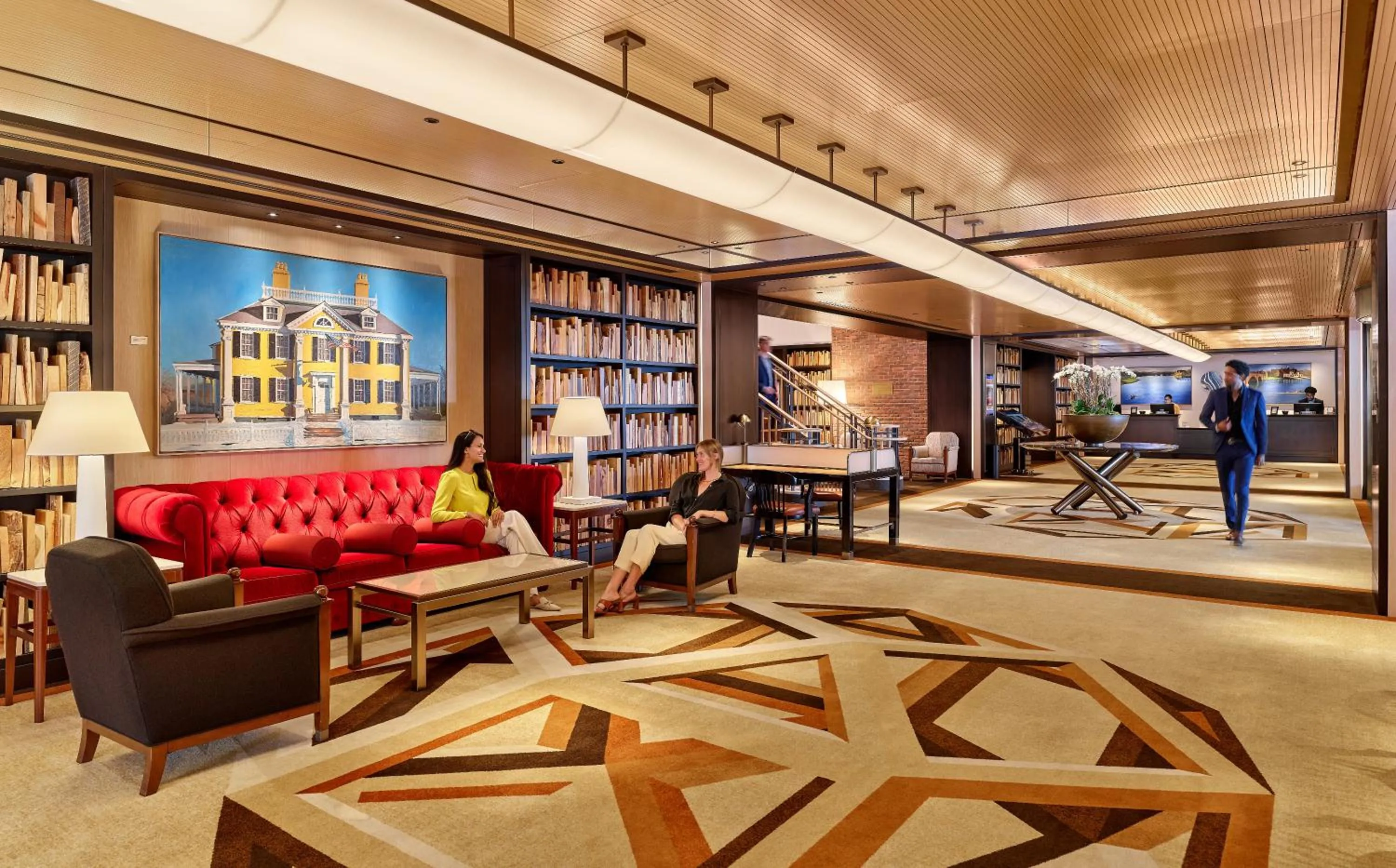 Lobby or reception in The Charles Hotel in Harvard Square