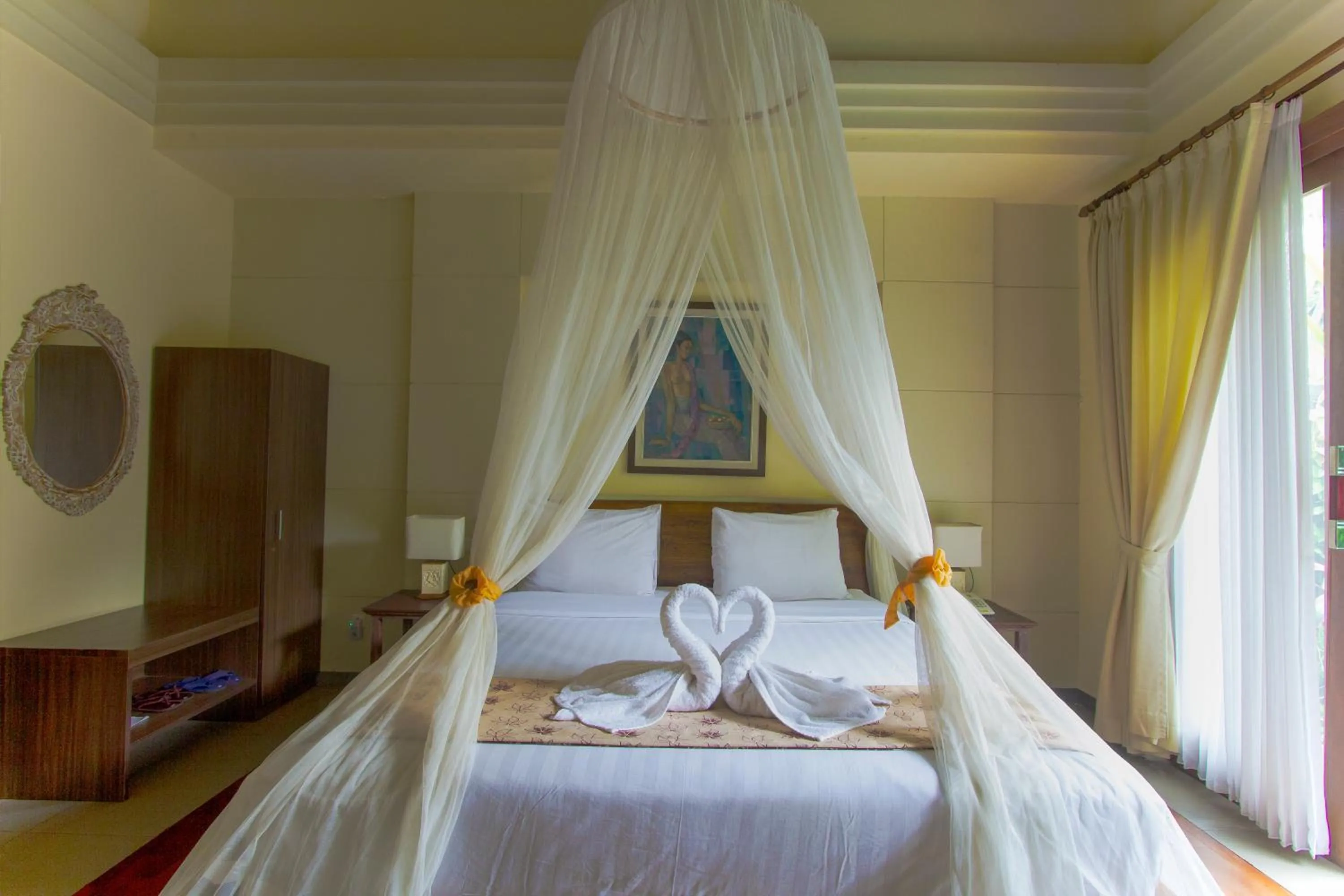 Bedroom, Bed in Ladera Villa Ubud