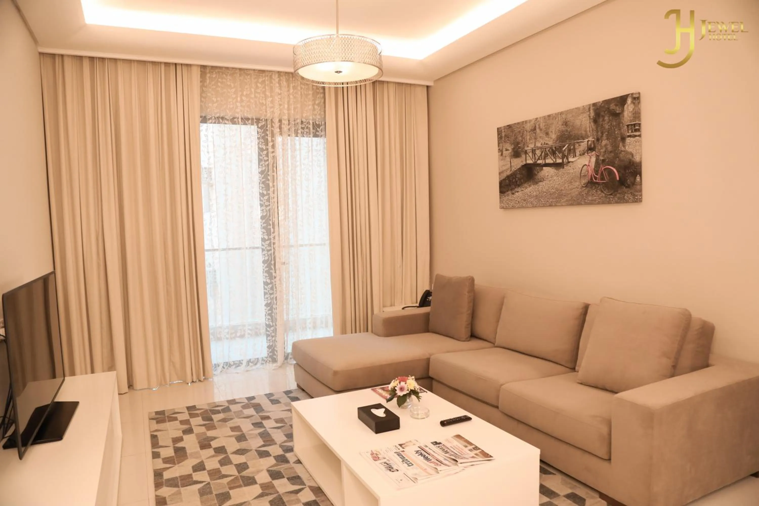 Living room in Sunday Luxury Downtown Adliya Formerly Jewel Hotel