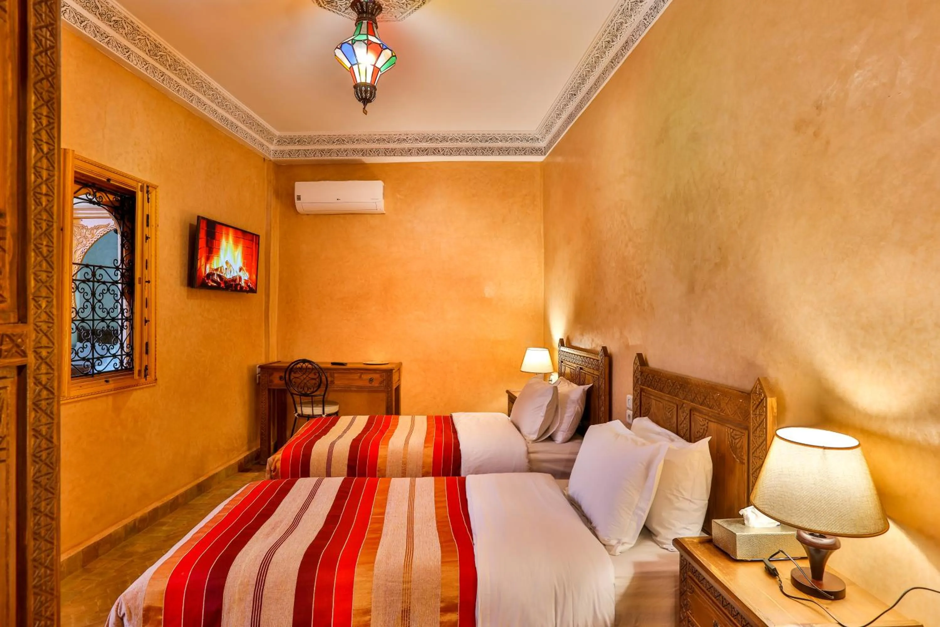 Bed in RIAD VILLA SIDI BABA
